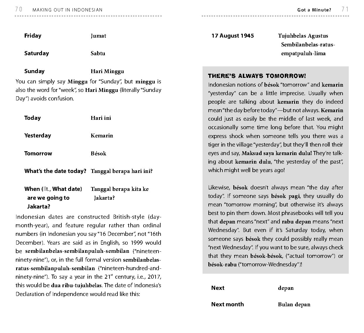 Making Out in Indonesian Phrasebook & Dictionary