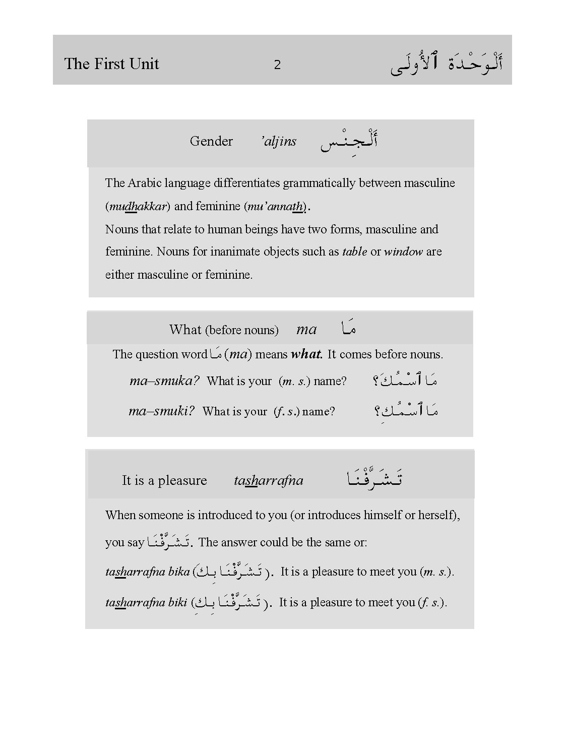 Salamaat! Learning Arabic with Ease