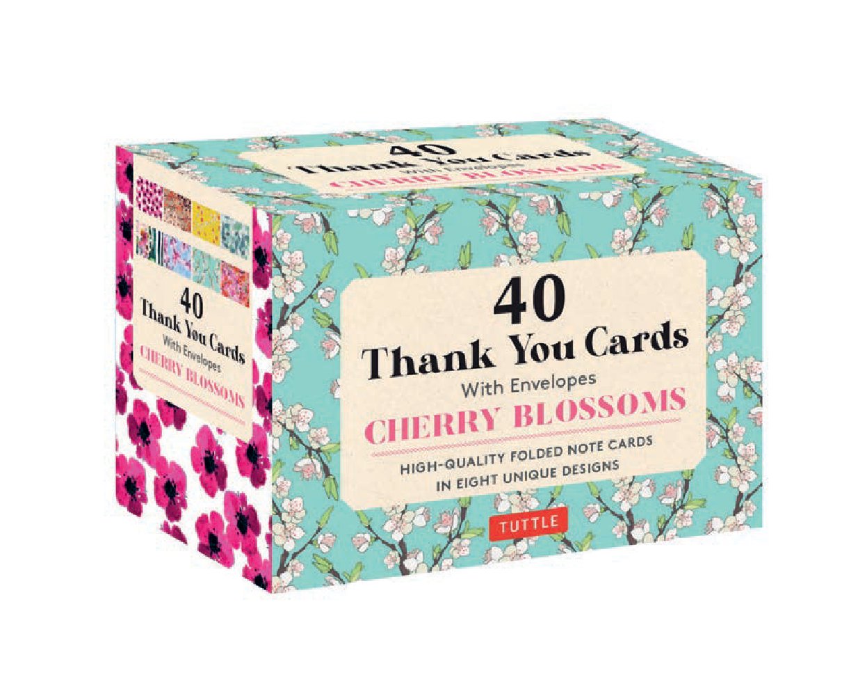 Cherry Blossoms, 40 Thank You Cards with Envelopes