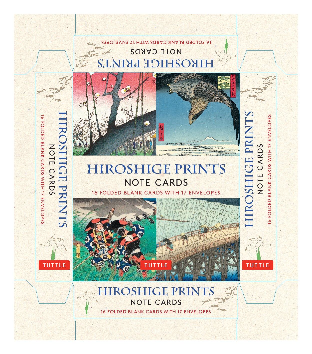Hiroshige Prints, 16 Note Cards