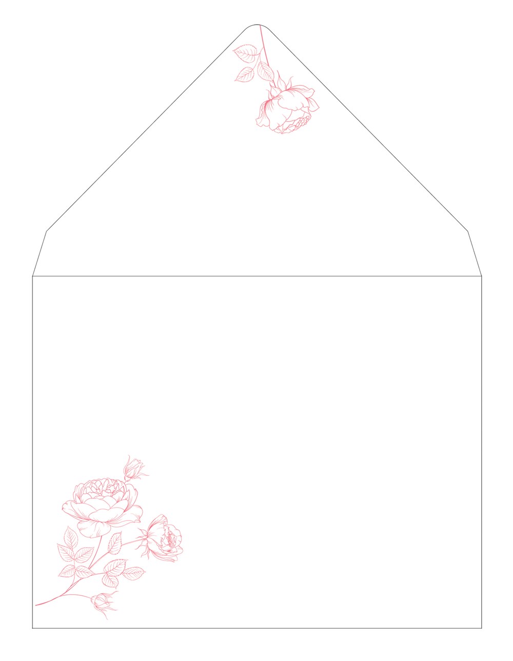 Romantic Roses, 16 Note Cards
