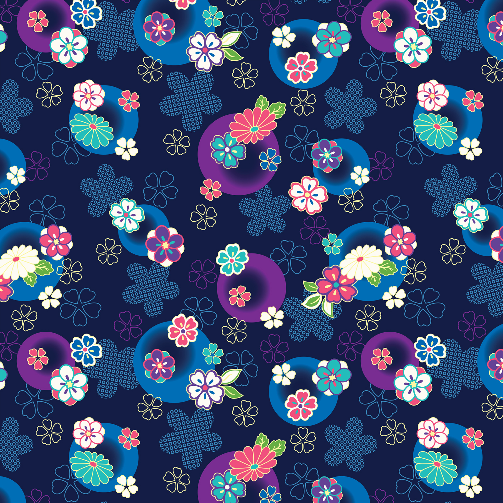 Origami Paper 200 sheets Chiyogami Flowers 6 (15 cm)