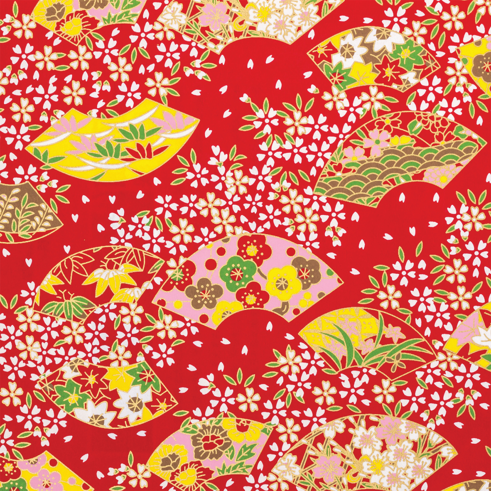 Origami Paper 200 sheets Chiyogami Flowers 6 (15 cm)