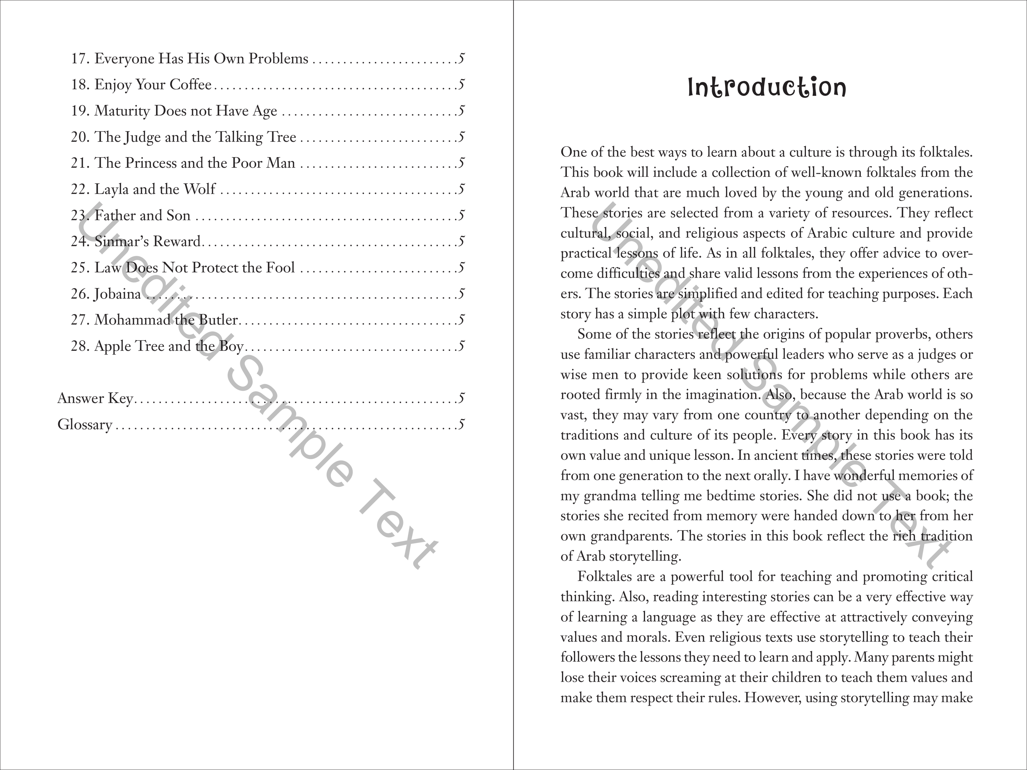 Arabic Folktales for Language Learners