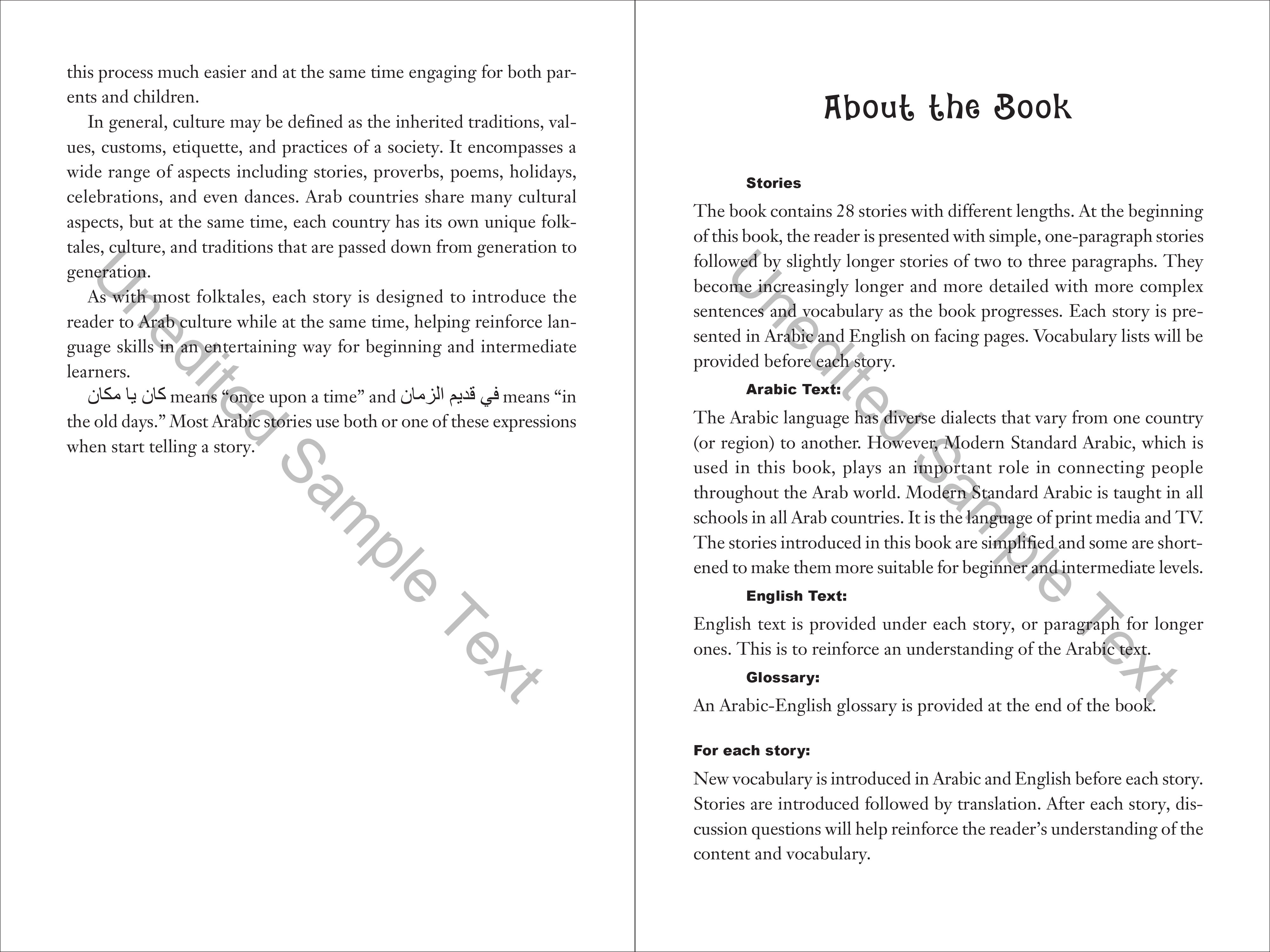 Arabic Folktales for Language Learners