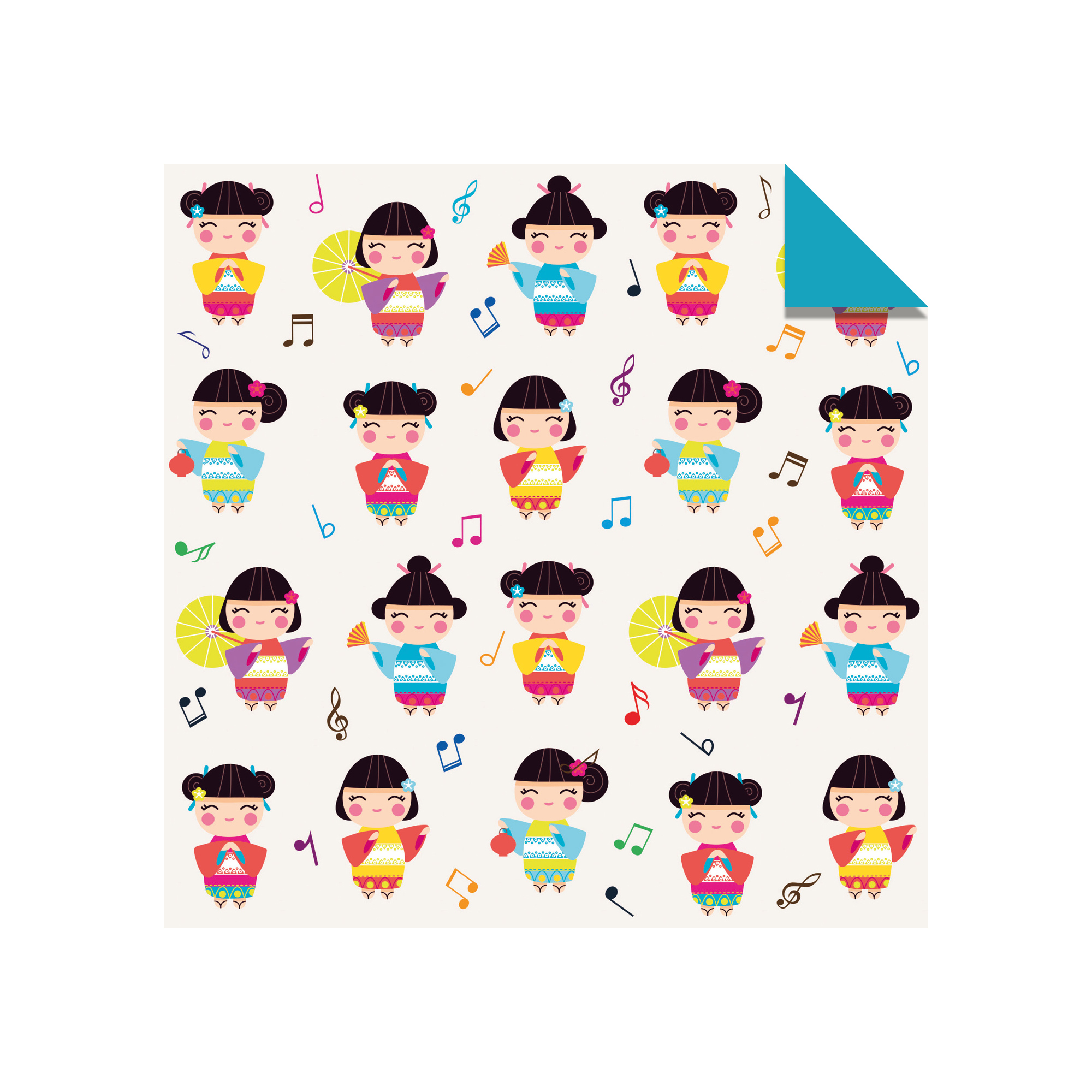 Origami Paper 200 sheets Japanese Dolls 6 (15 cm)