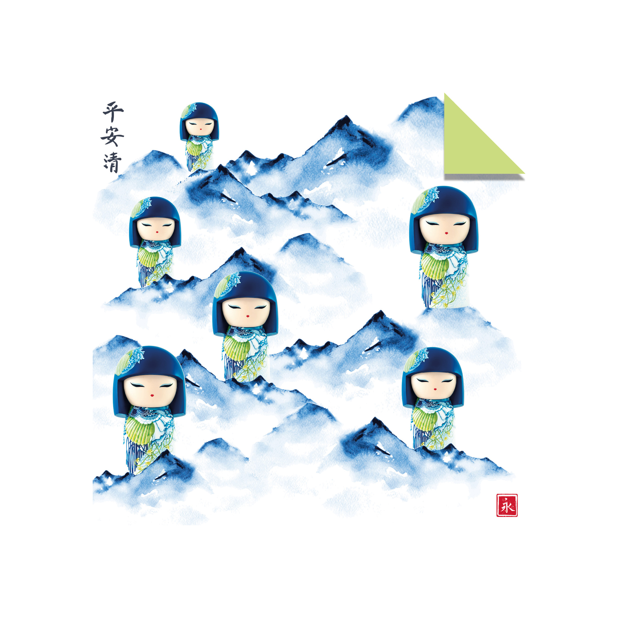 Origami Paper 200 sheets Japanese Dolls 6 (15 cm)