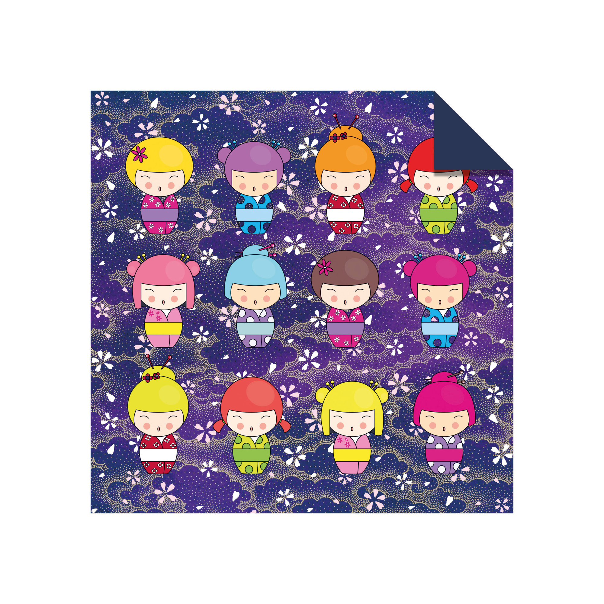Origami Paper 200 sheets Japanese Dolls 6 (15 cm)