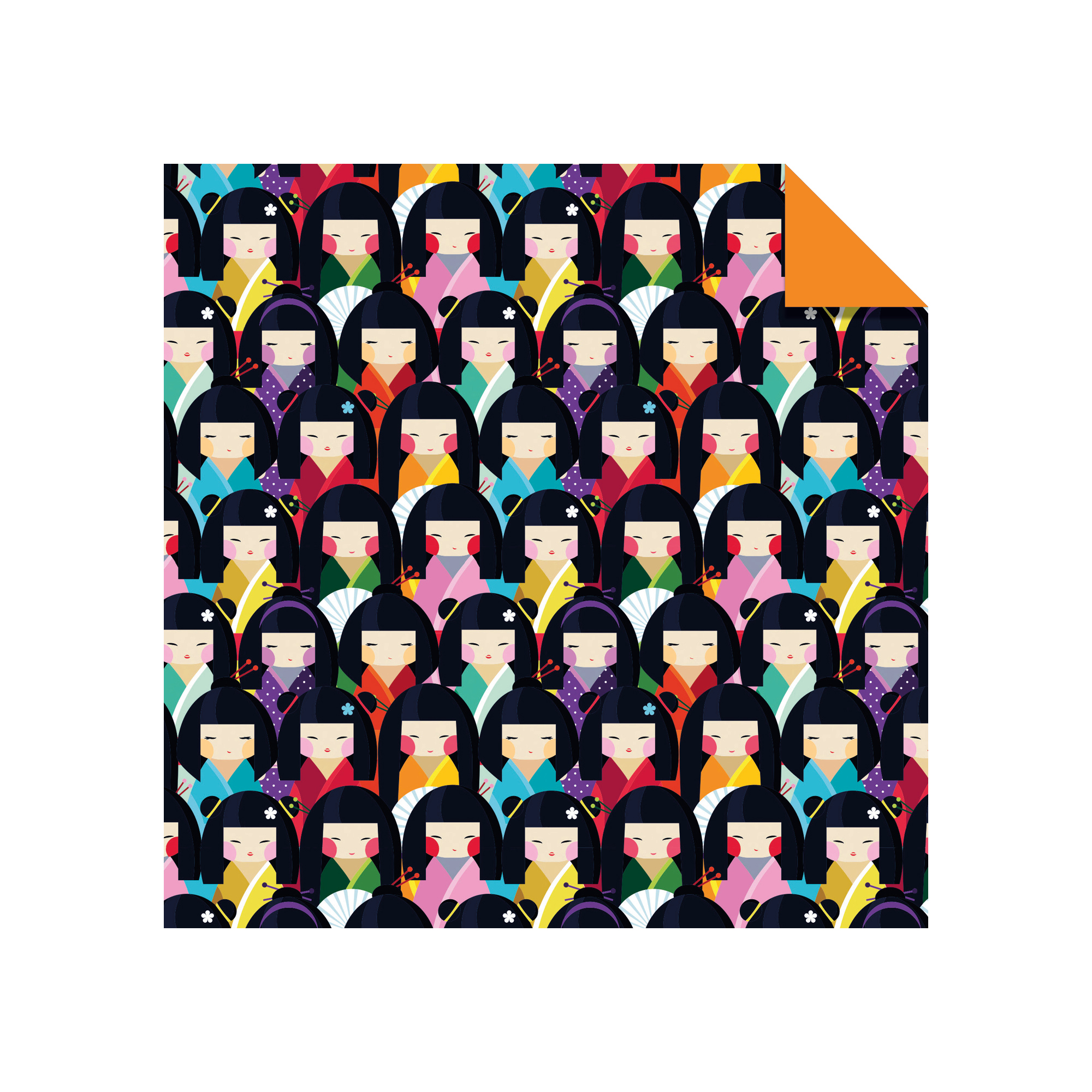 Origami Paper 200 sheets Japanese Dolls 6 (15 cm)