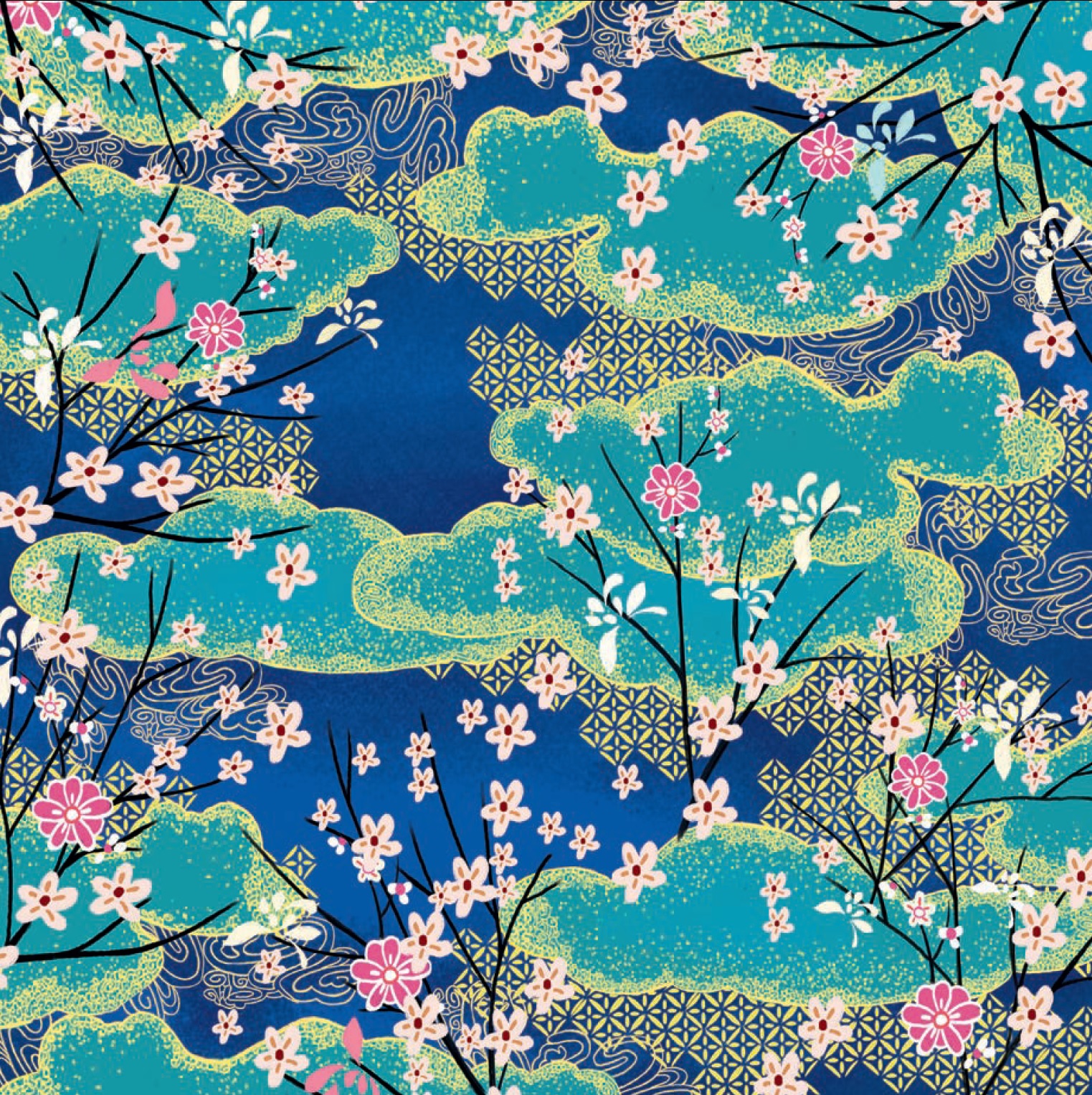 Origami Paper in a Box - Japanese Patterns