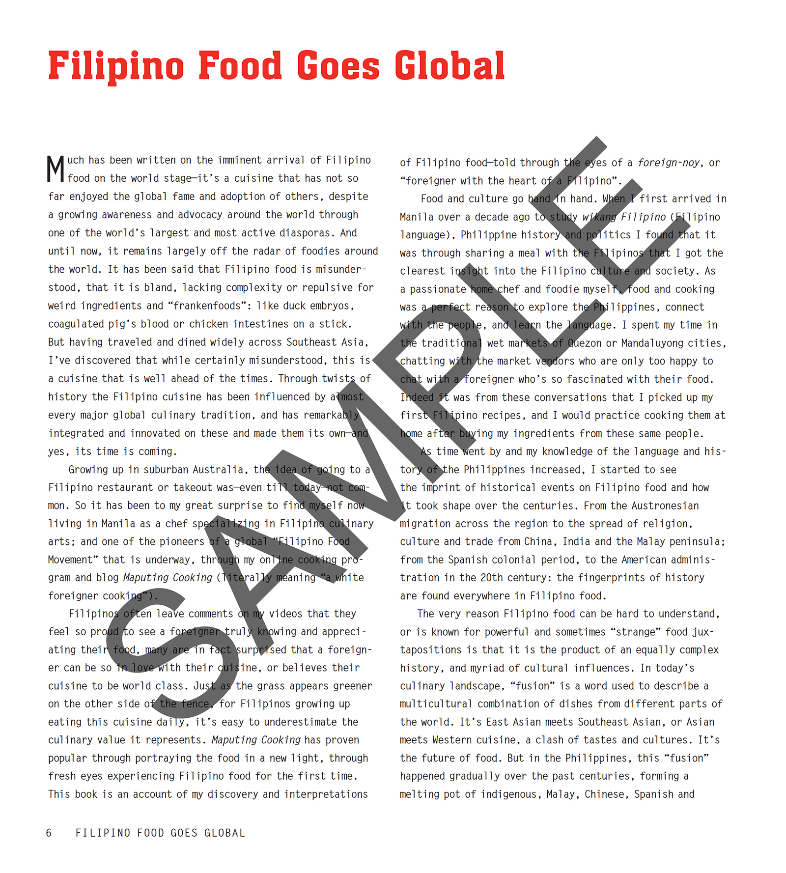 The World of Filipino Cooking
