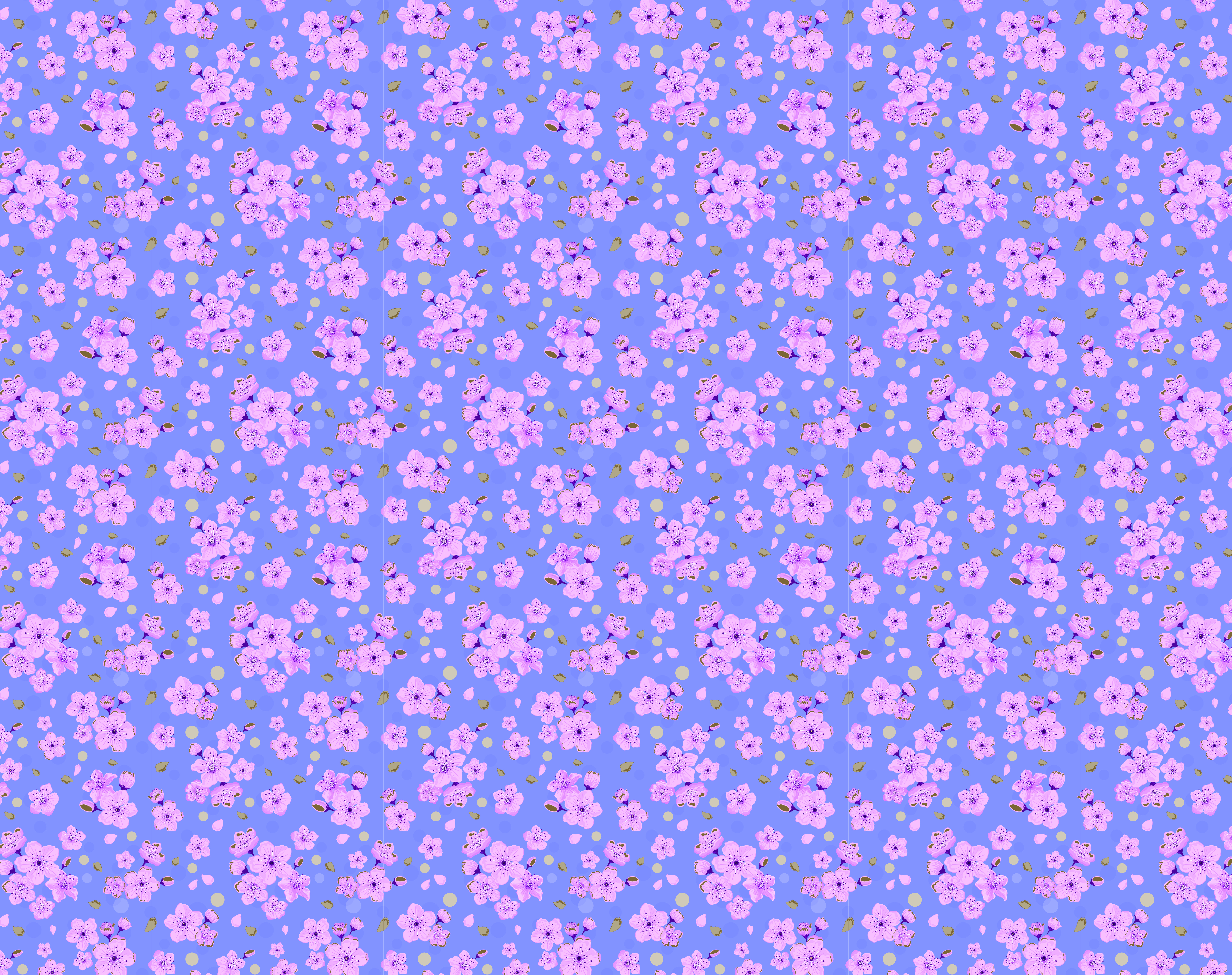 Japanese Flowers Gift Wrapping Papers - 12 sheets