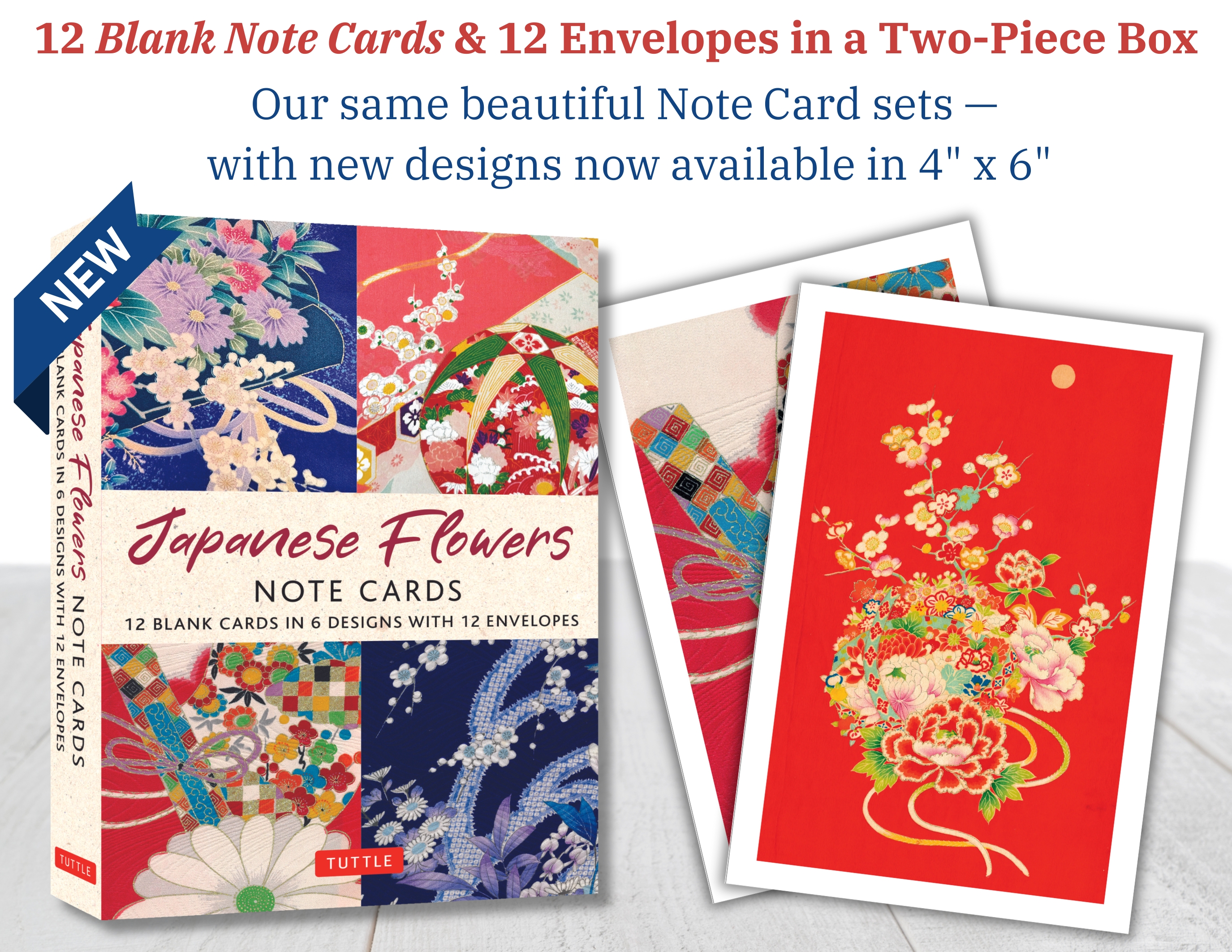 Japanese Flowers, 12 Note Cards