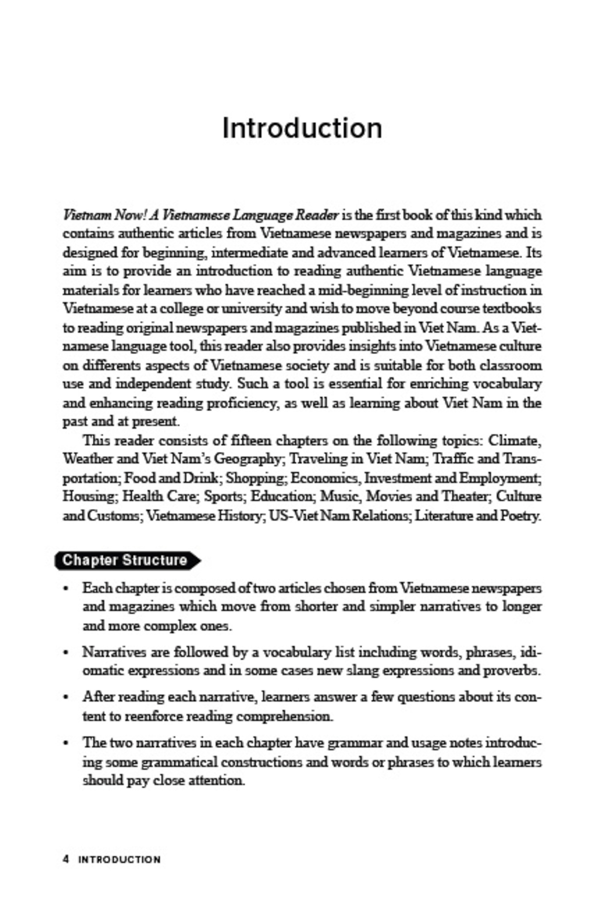 Vietnam Now! A Vietnamese Language Reader