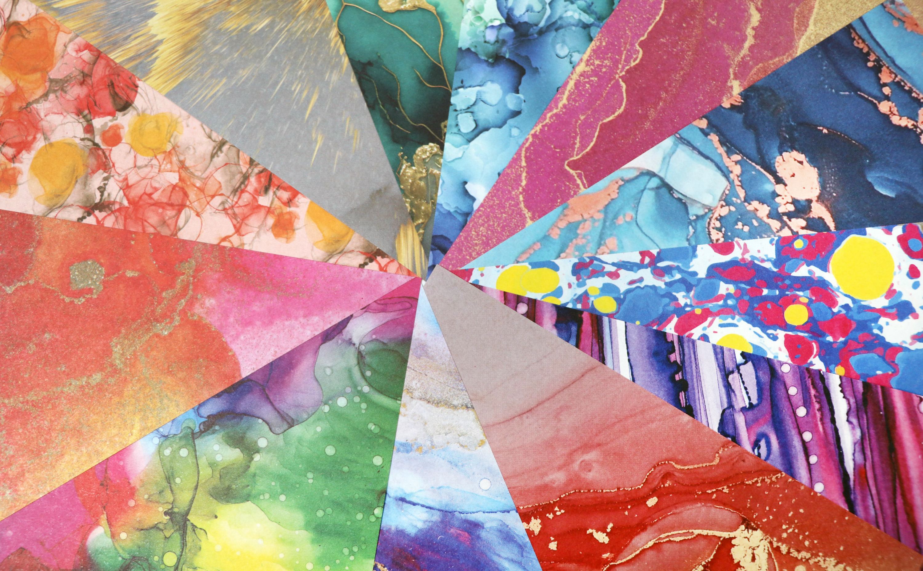 Origami Paper 200 sheets Alcohol Ink Patterns 6 (15 cm)