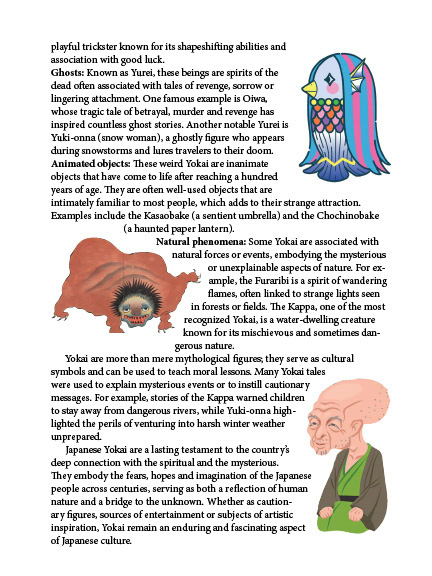 Japanese Yokai Sticker Book