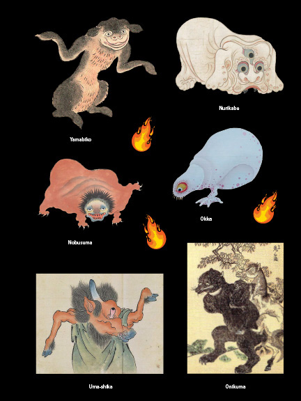 Japanese Yokai Sticker Book