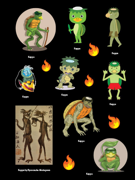 Japanese Yokai Sticker Book