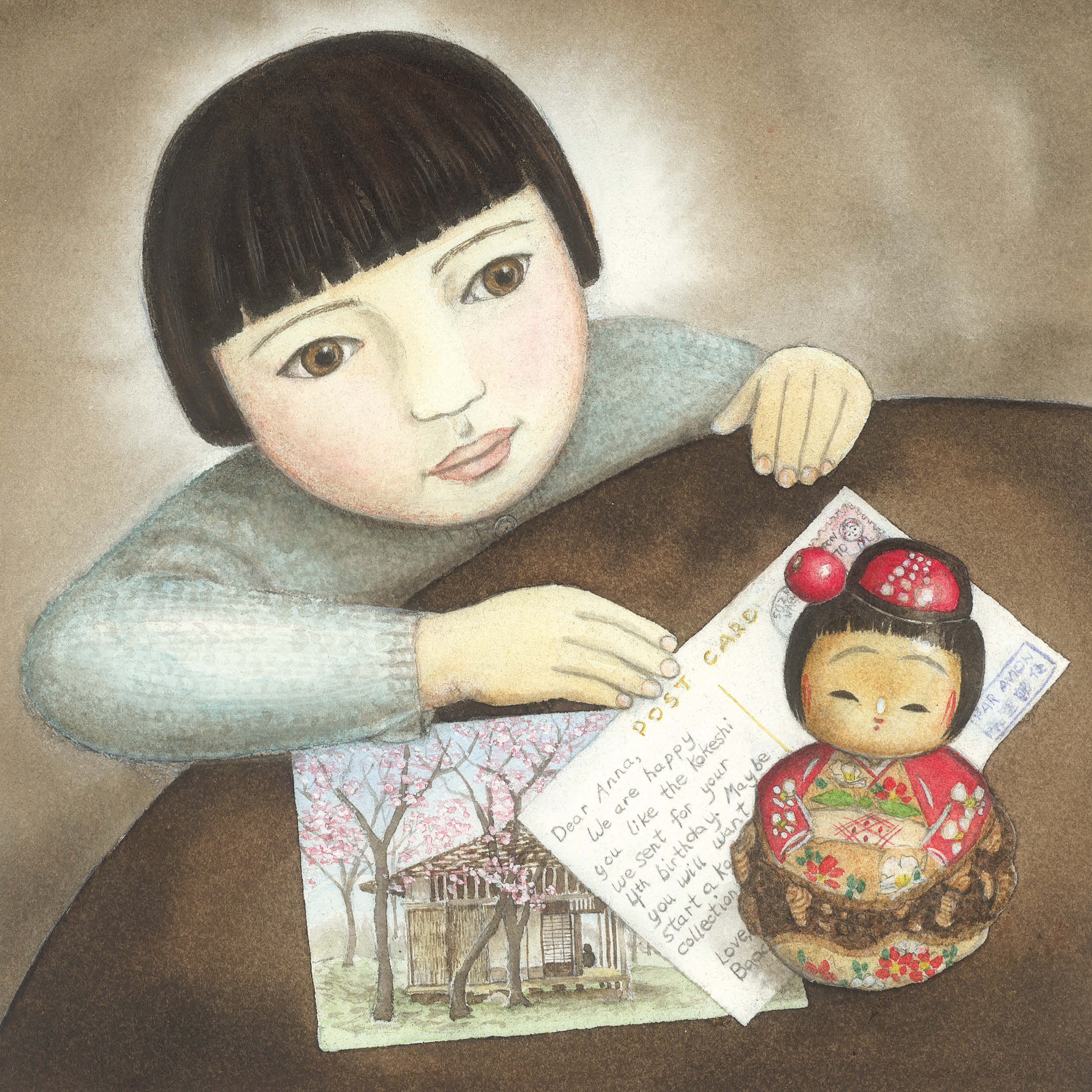 Anna's Kokeshi Dolls