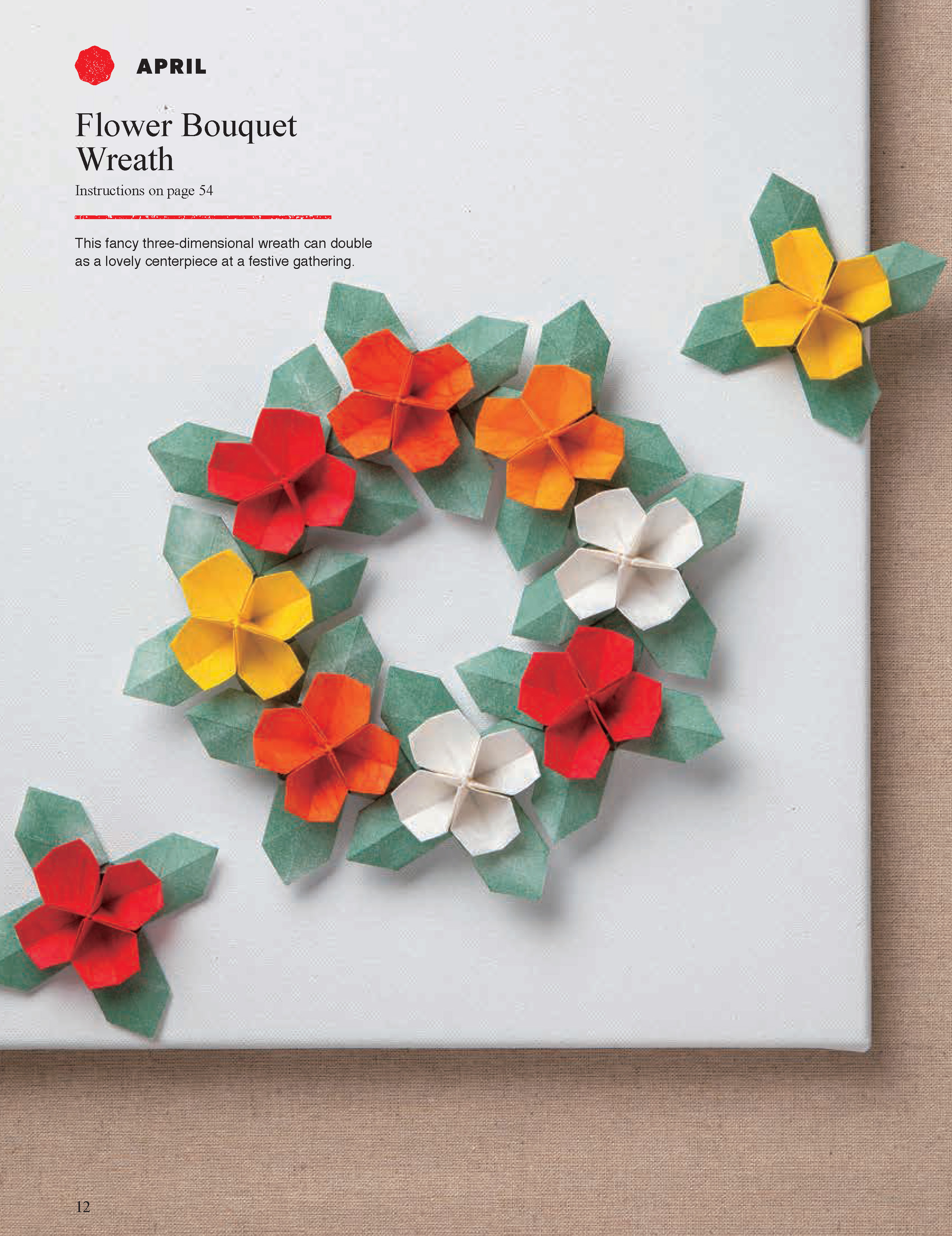 Beautiful Origami Paper Wreaths