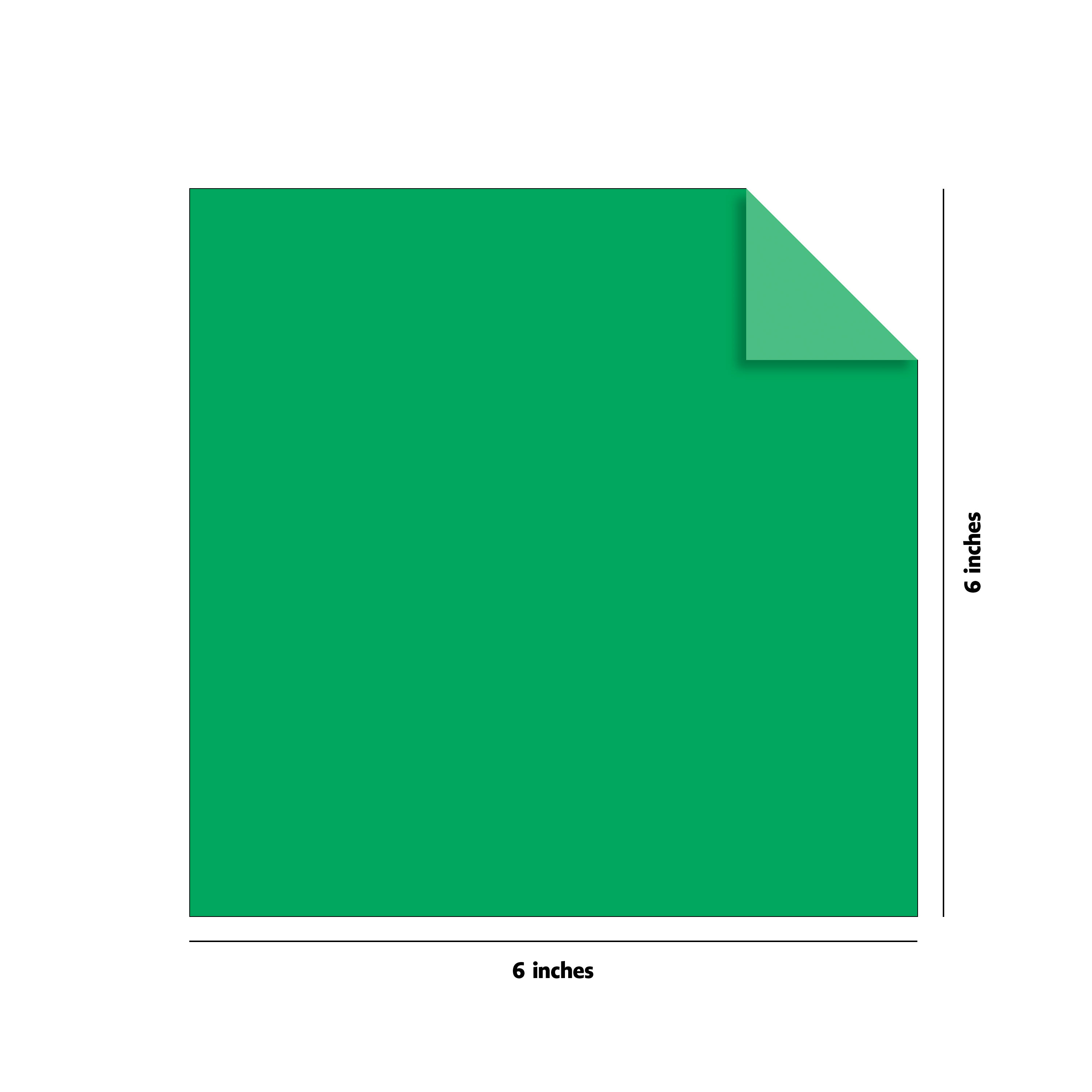 Origami Paper 200 sheets Forest Green 6 (15 cm)