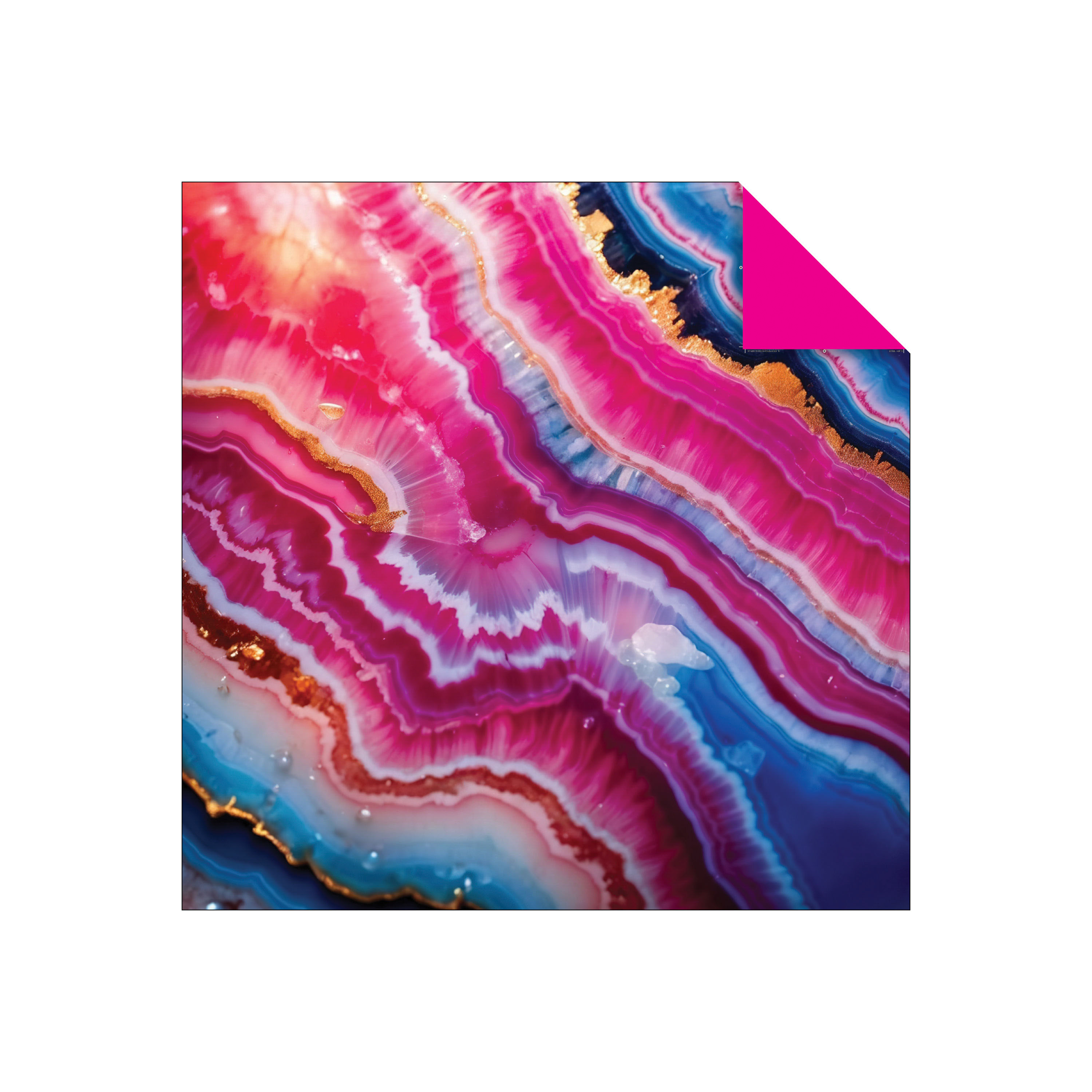 Origami Paper 100 sheets Colorful Crystals 8 1/4