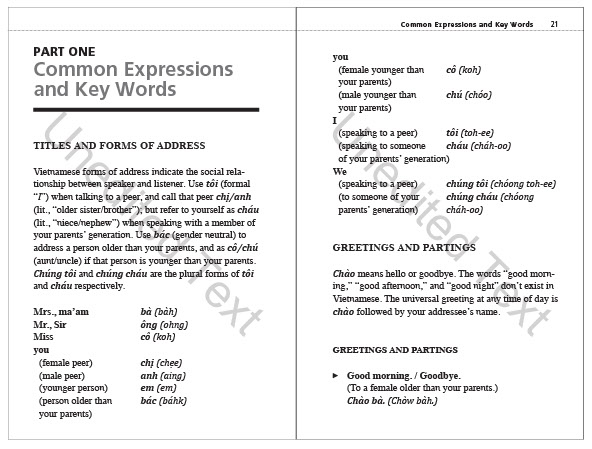 Survival Vietnamese Phrasebook & Dictionary