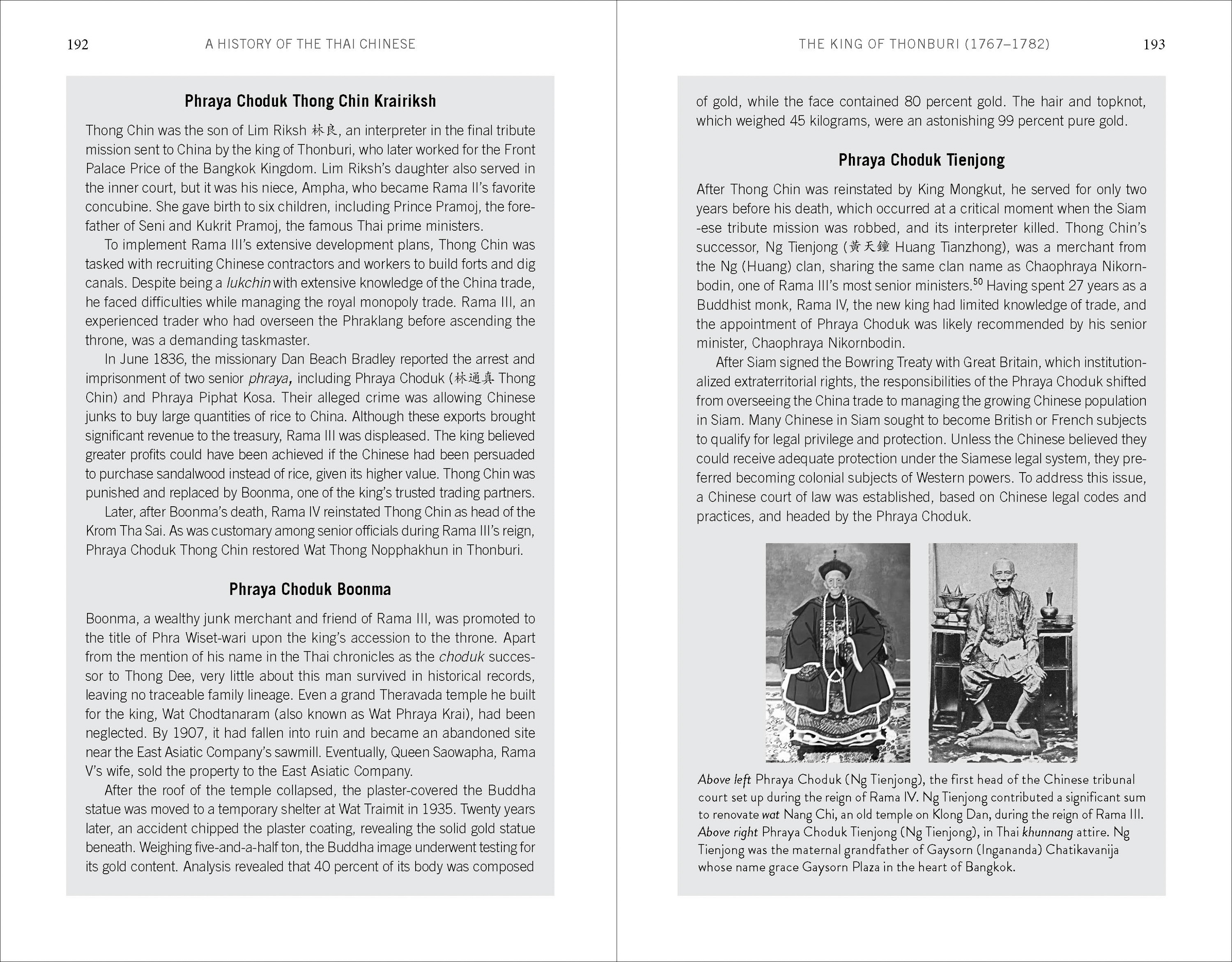 A History of the Thai Chinese