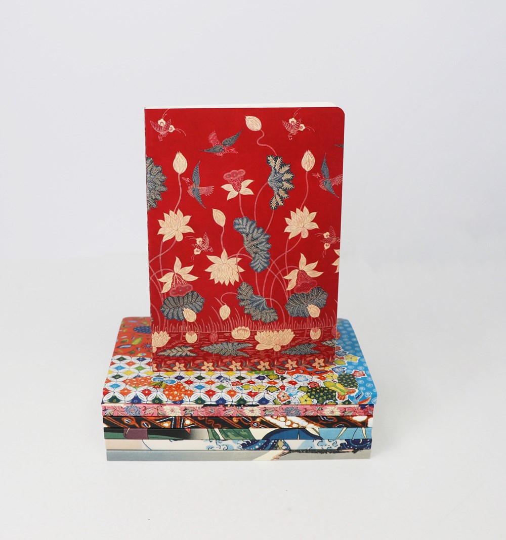 Journal Sarong Buketan with Lotuses, Lined Paperback