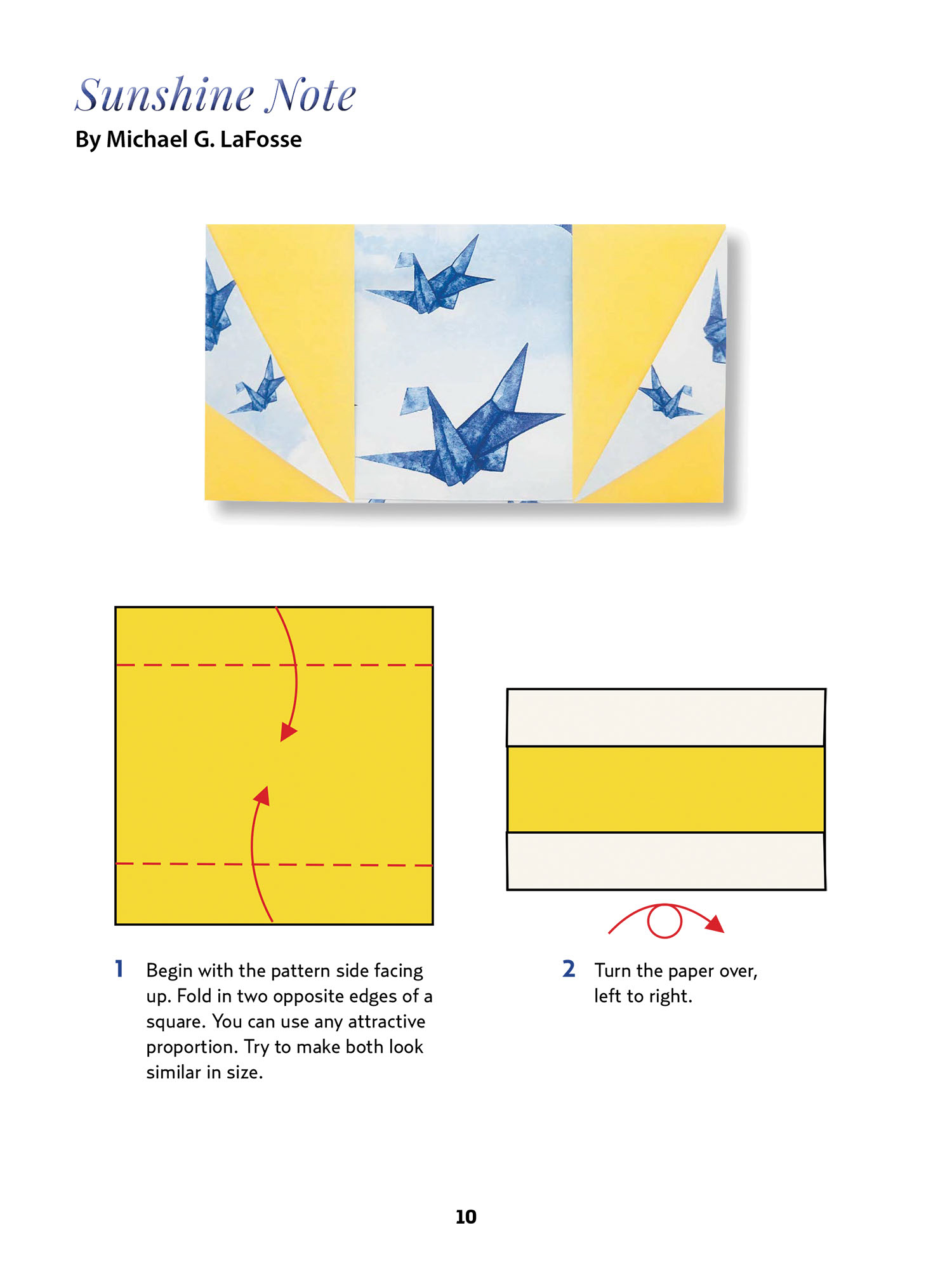 Blue & White Origami Stationery Kit