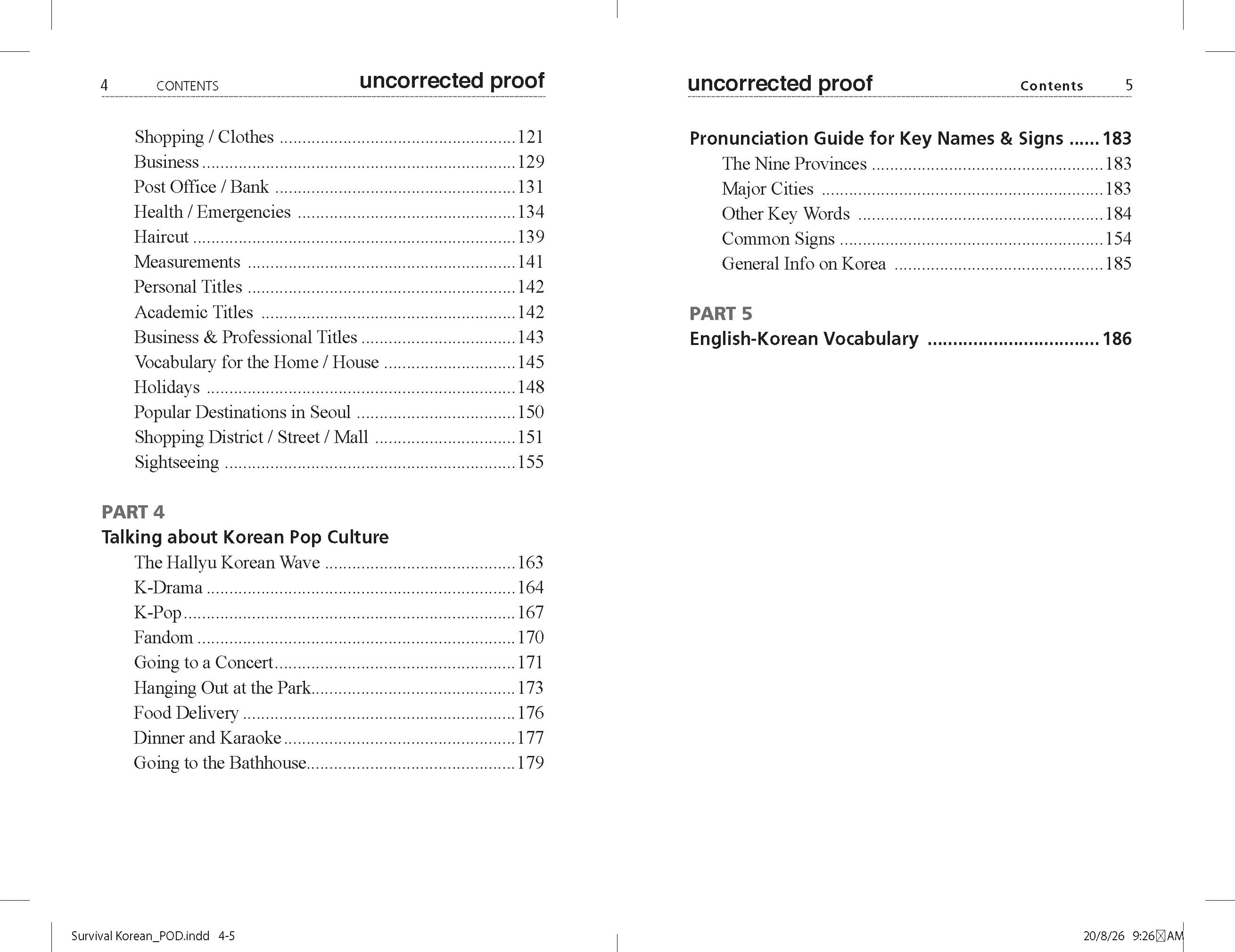 Survival Korean: Phrasebook & Dictionary