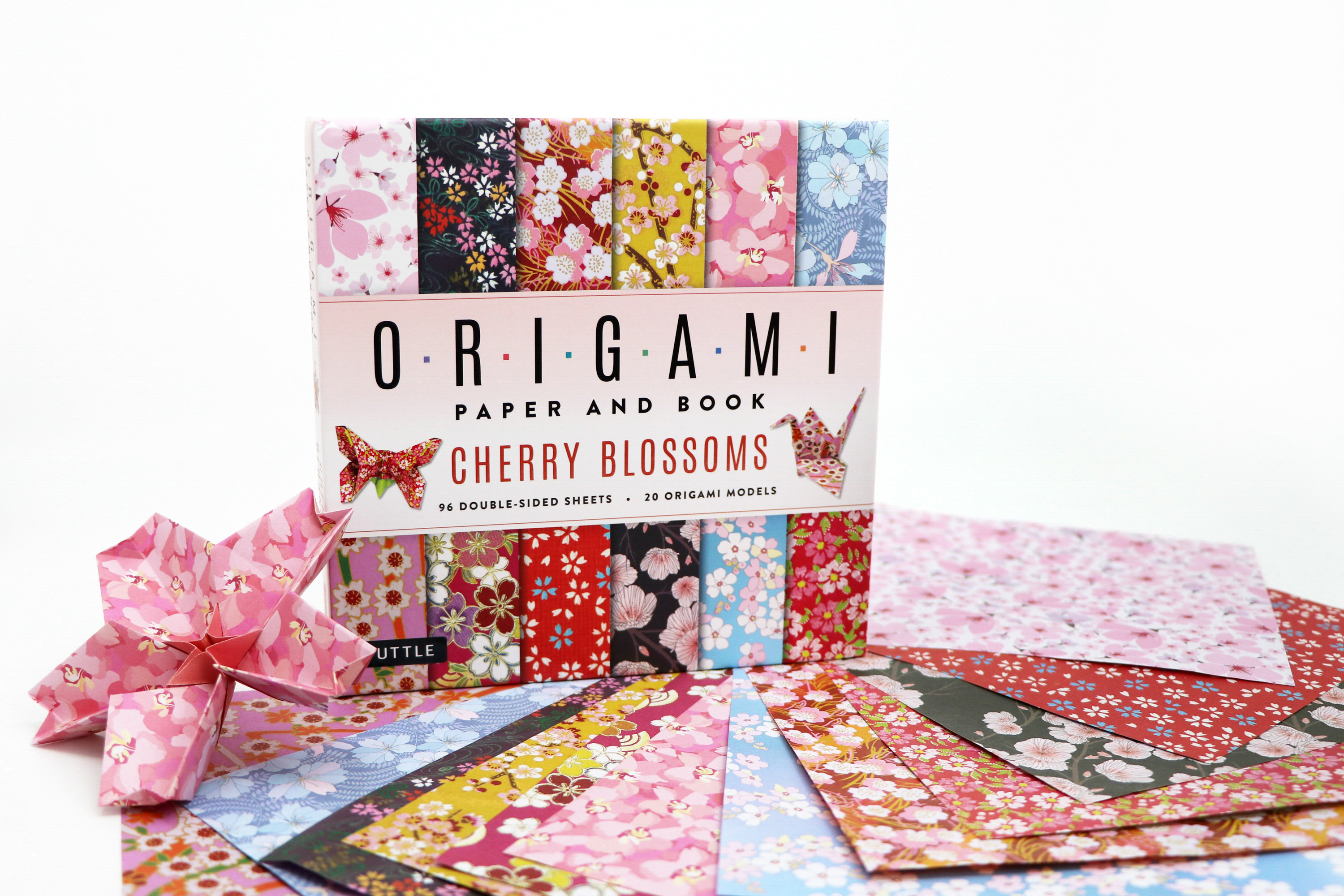Cherry Blossoms Origami Paper and Book