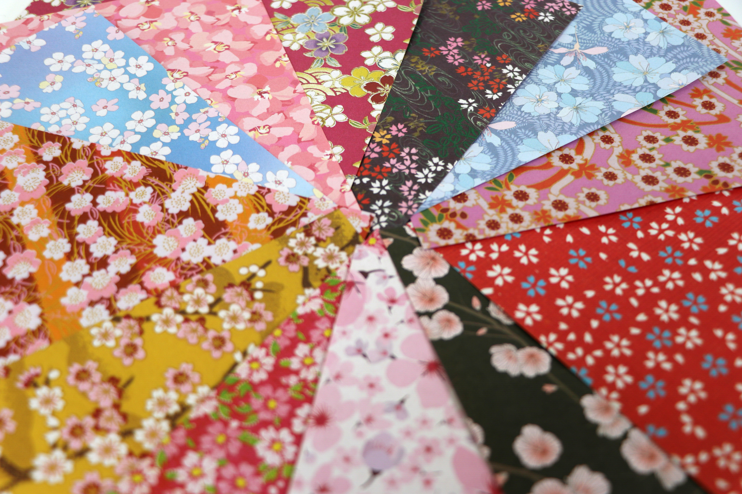 Cherry Blossoms Origami Paper and Book
