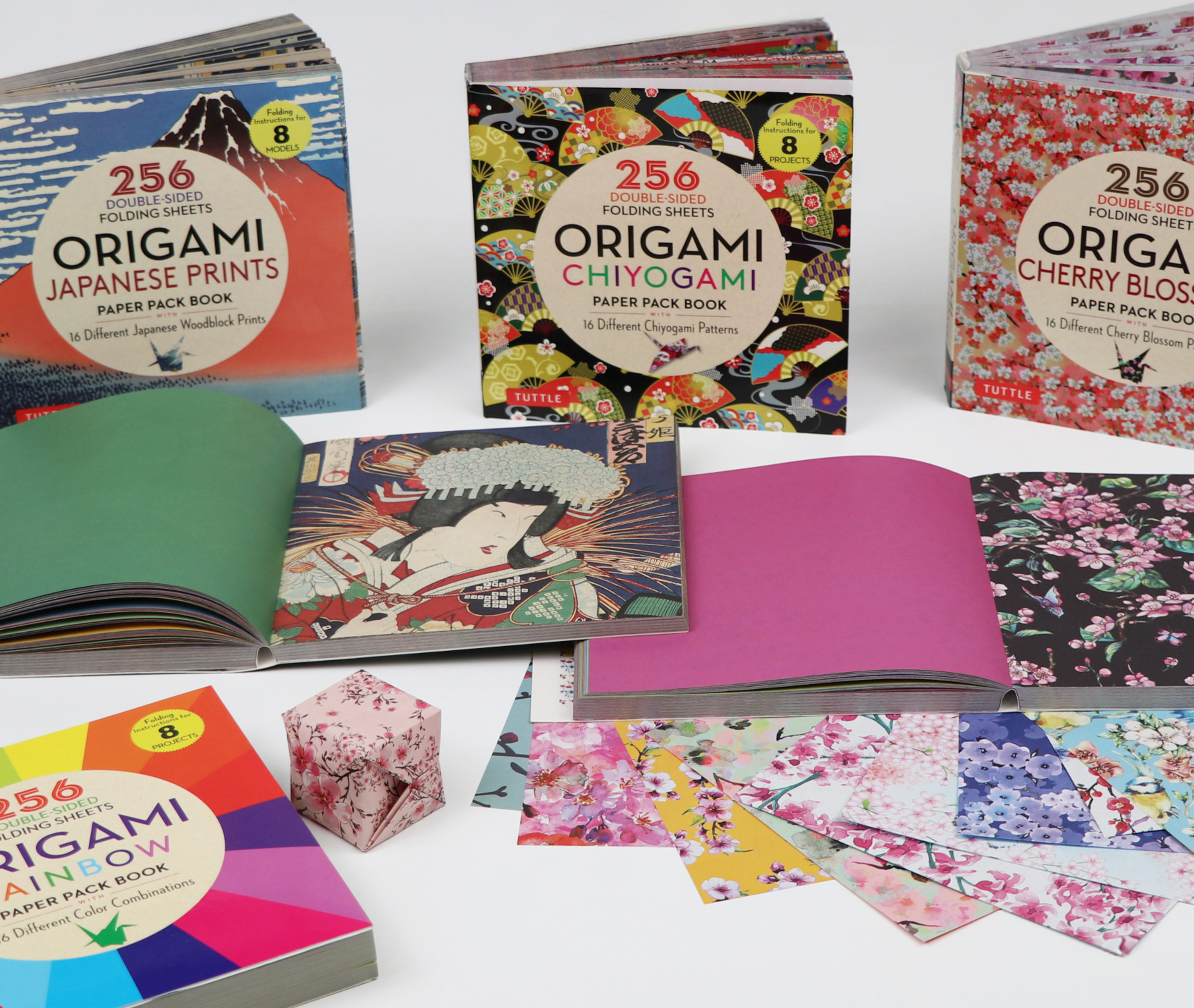 Origami Blue & White Shibori Paper Pack Book