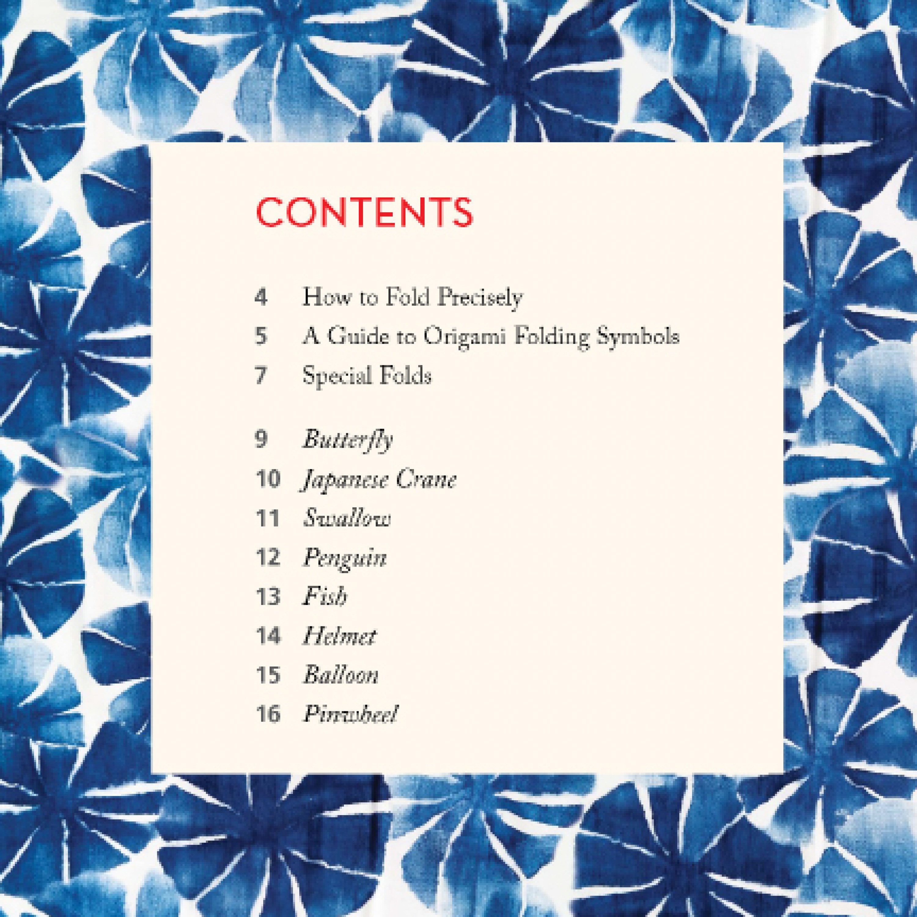 Origami Blue & White Shibori Paper Pack Book