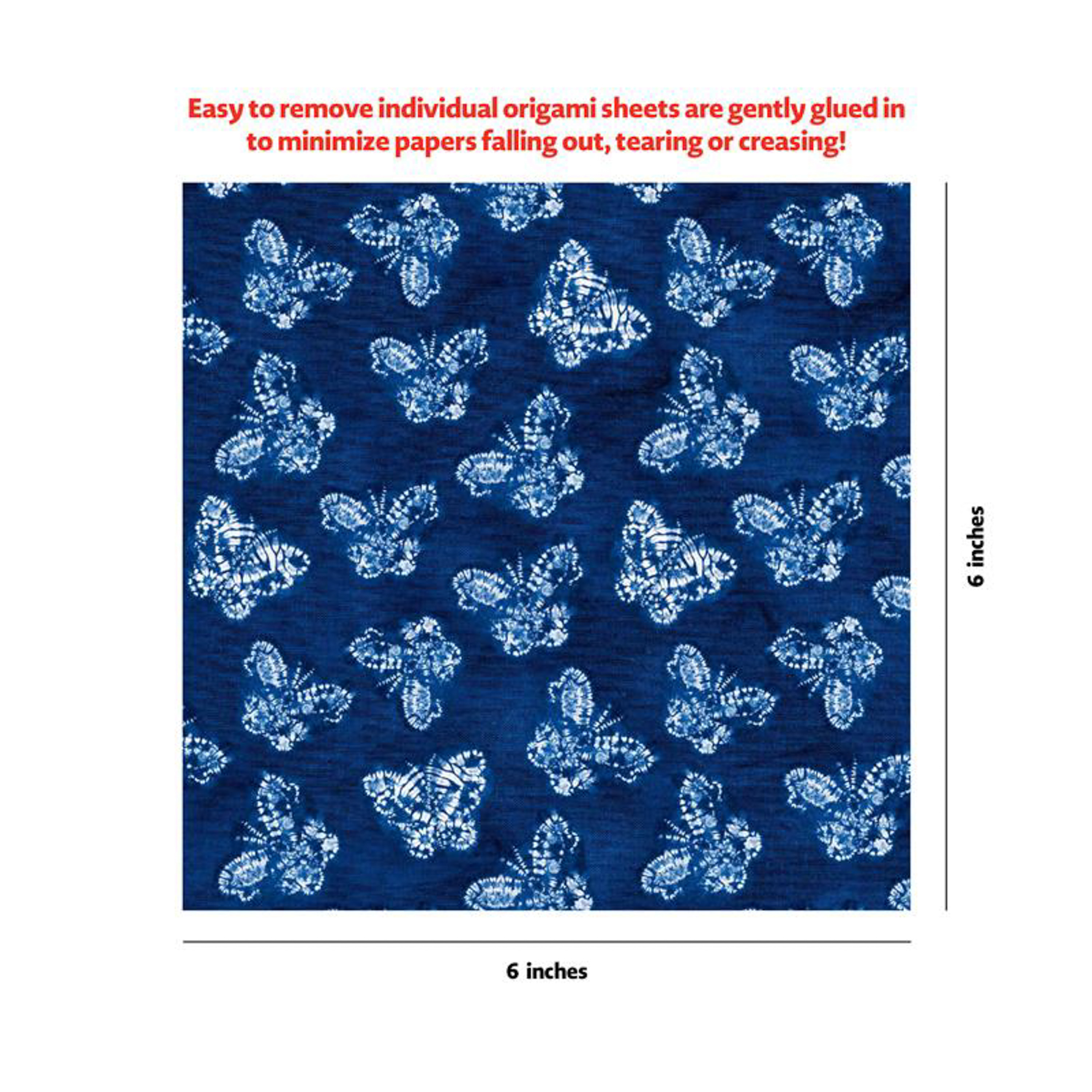 Origami Blue & White Shibori Paper Pack Book
