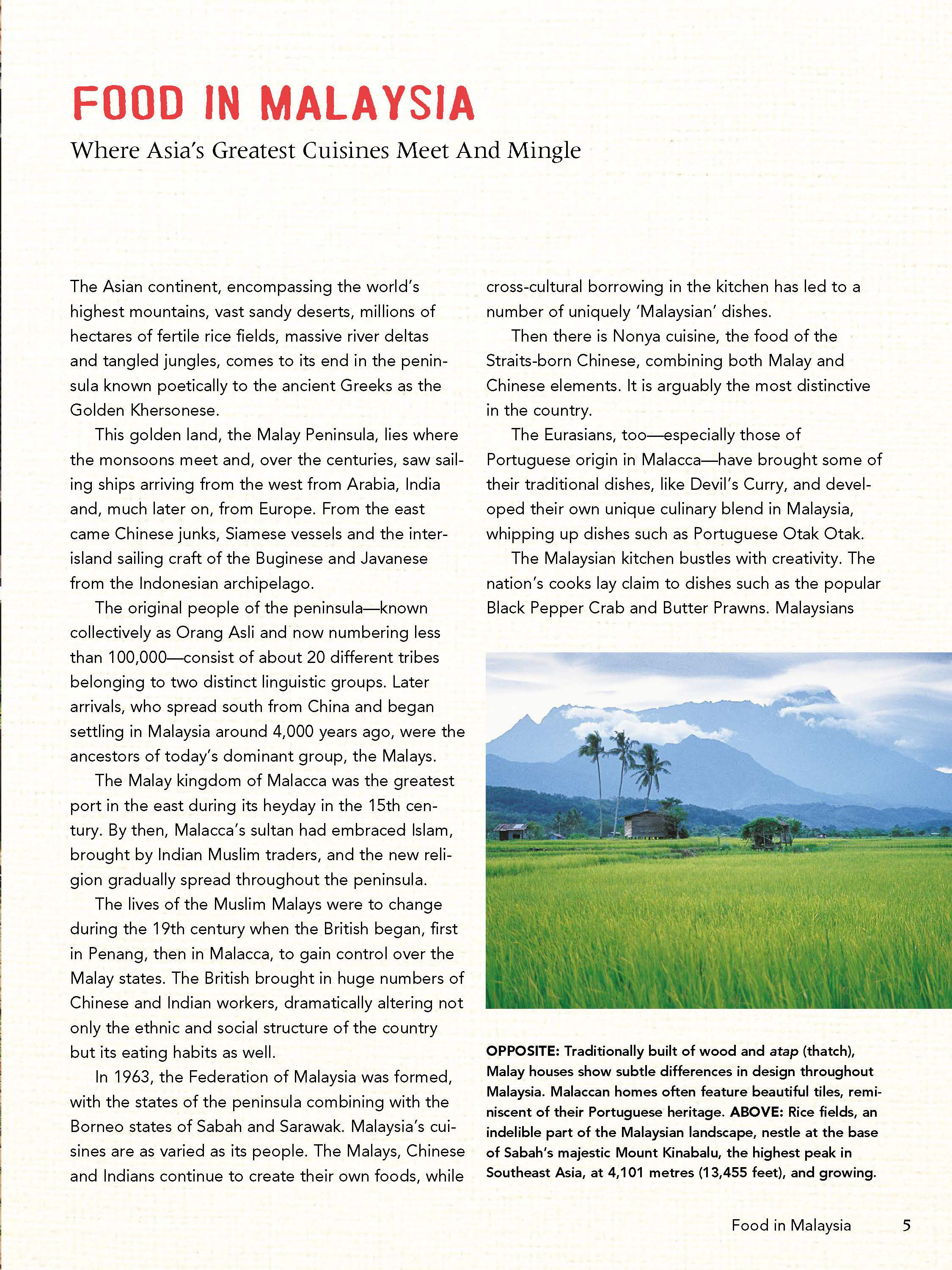 The Food of Malaysia