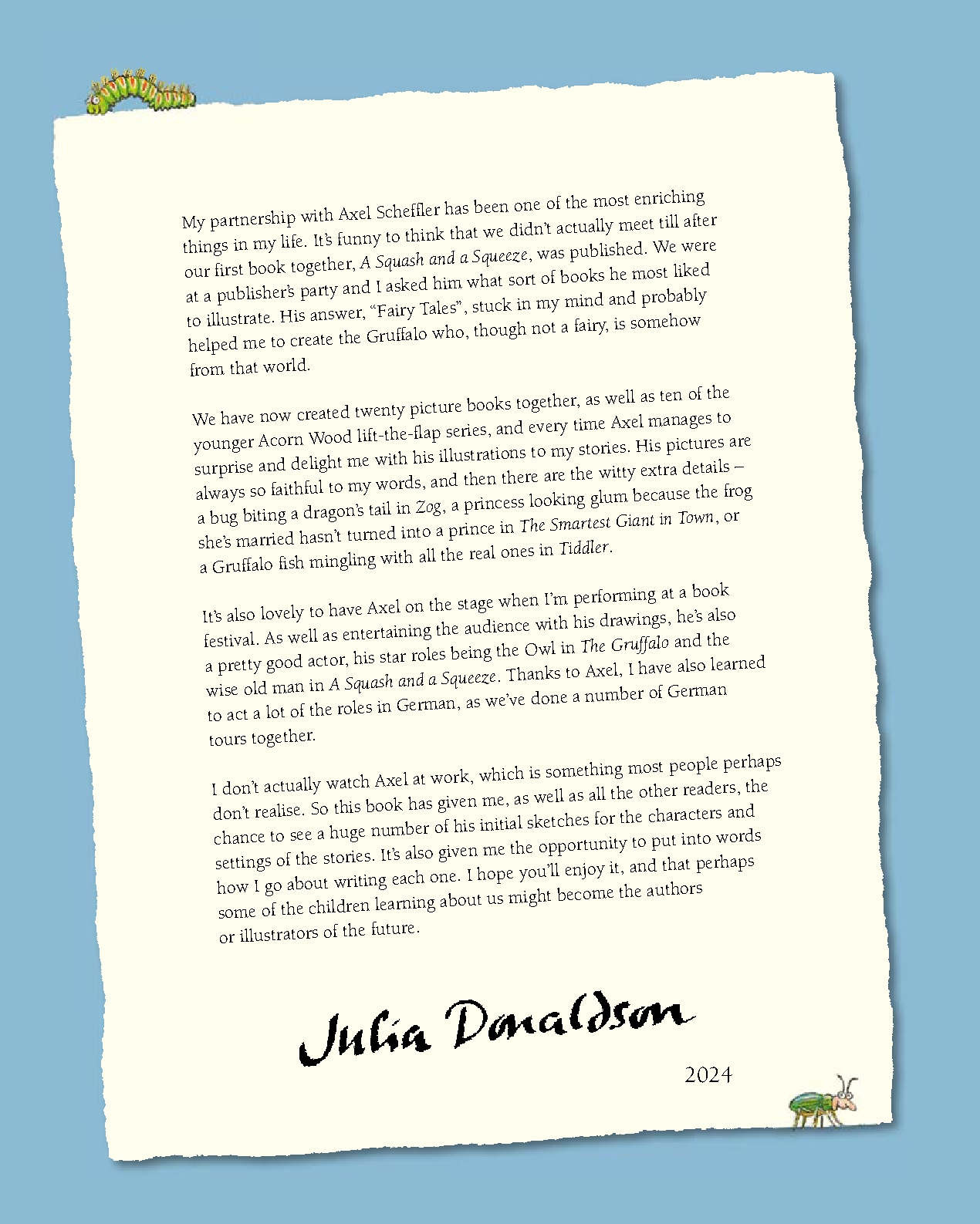 The Amazing World of Julia Donaldson and Axel Scheffler