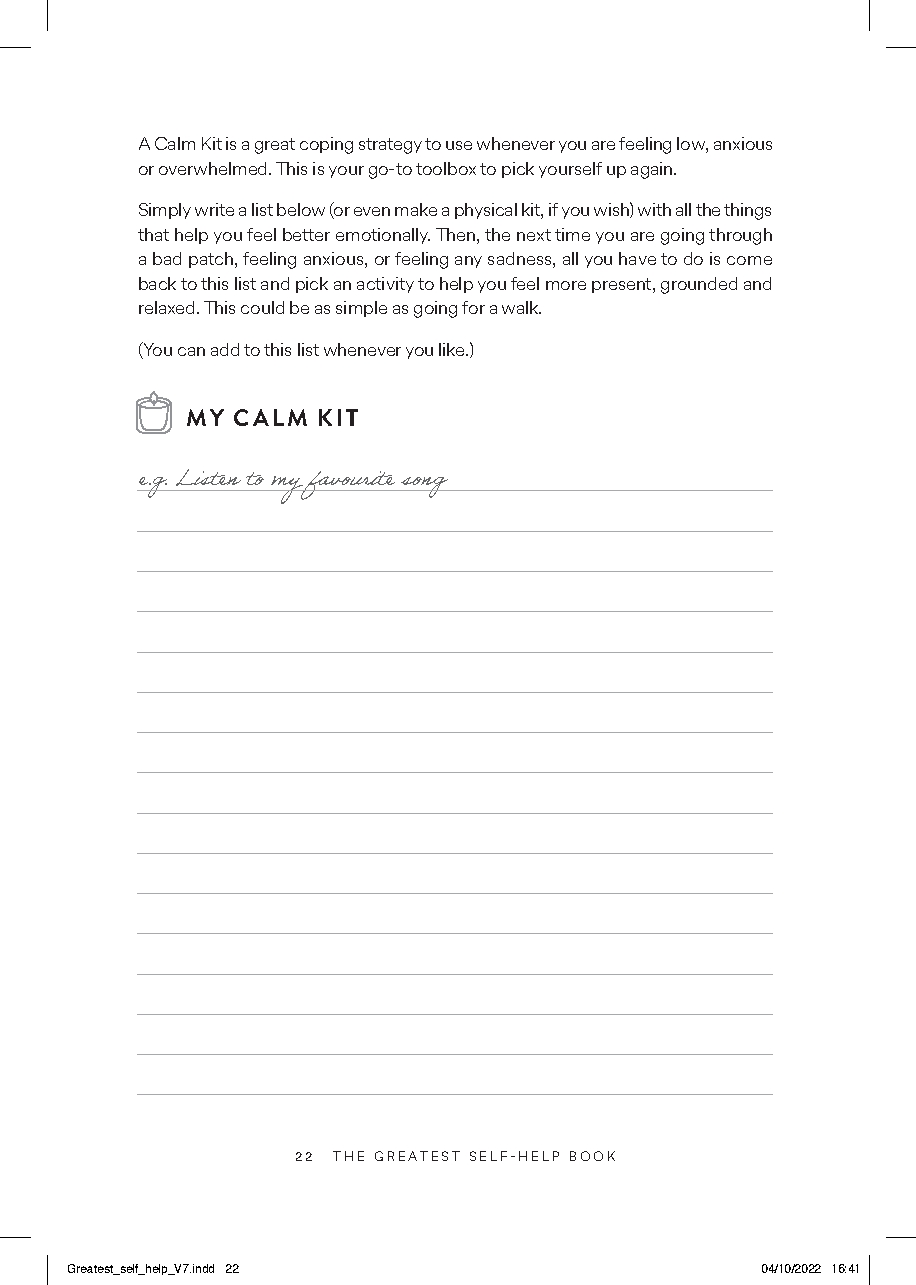 The Greatest Self-Help Book (is the one written by you)