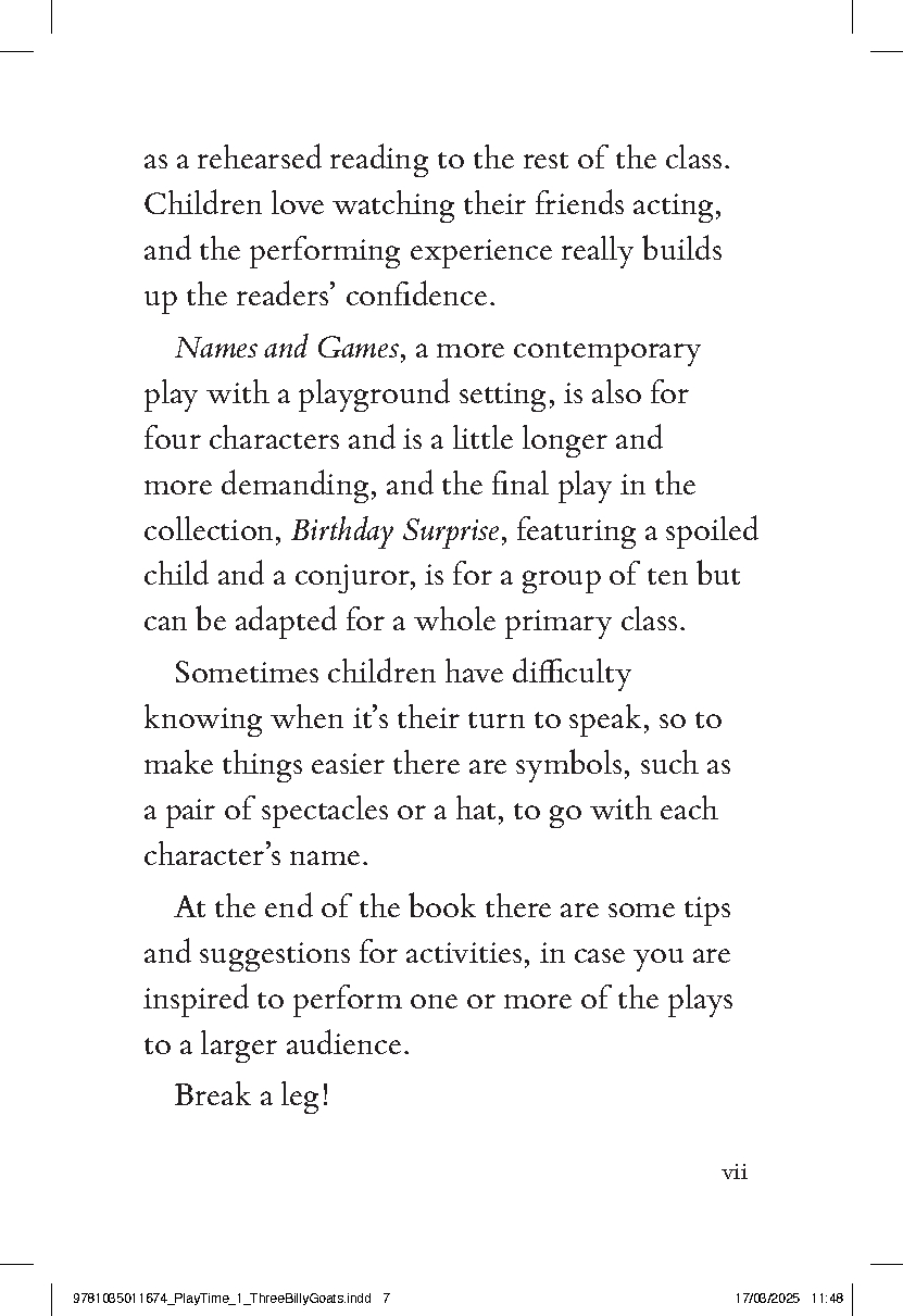 The Three Billy Goat's Gruff and Other Plays