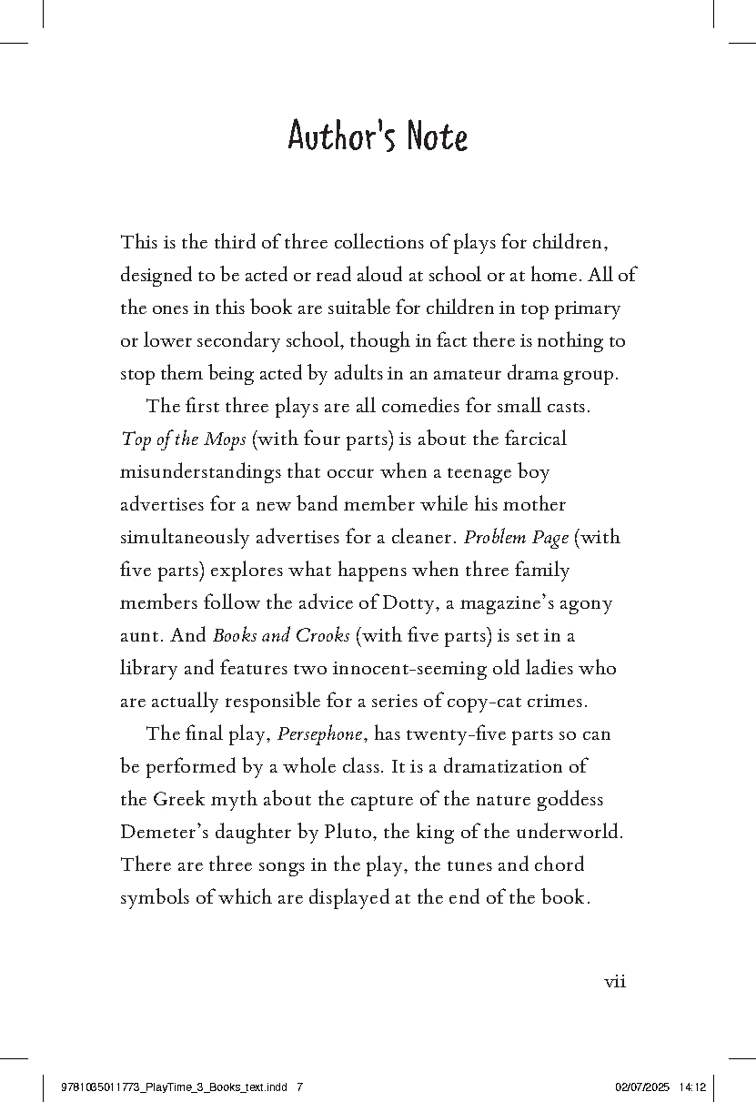 Books and Crooks and Other Plays