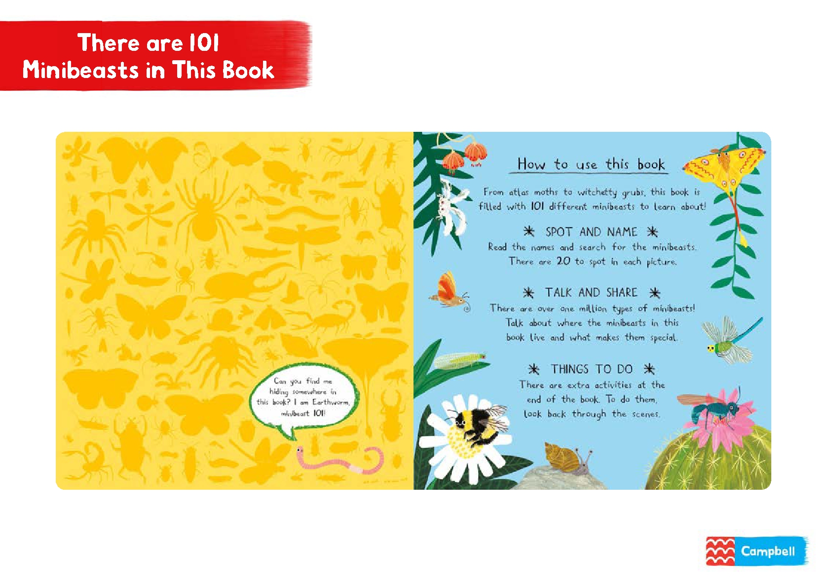 There are 101 Minibeasts in This Book