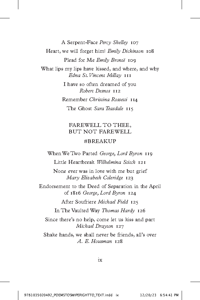 Poems to Swipe Right To