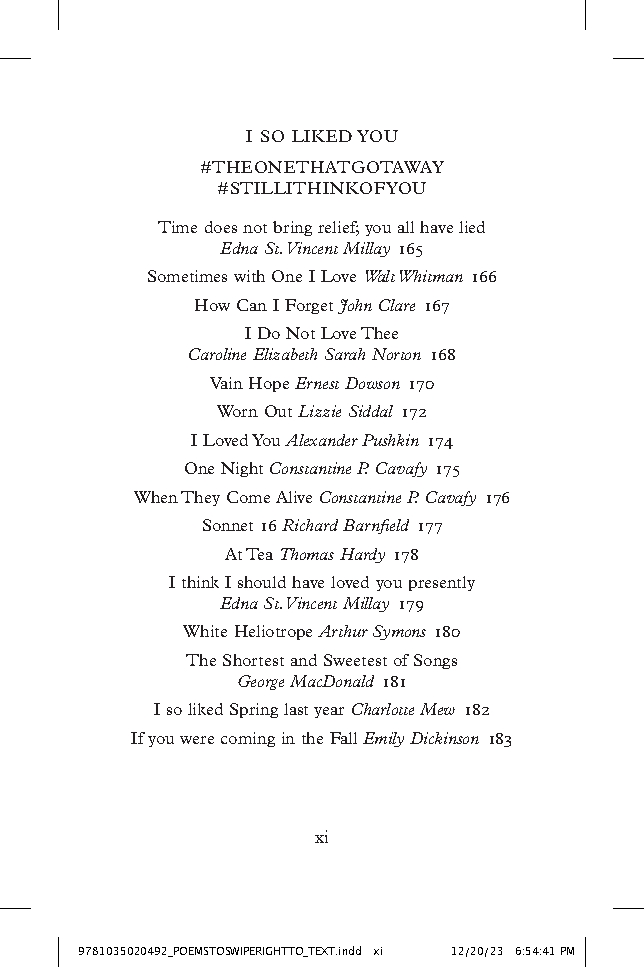 Poems to Swipe Right To