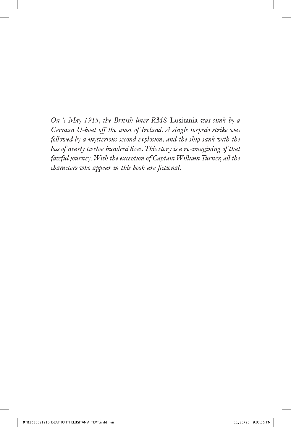 Death on the Lusitania