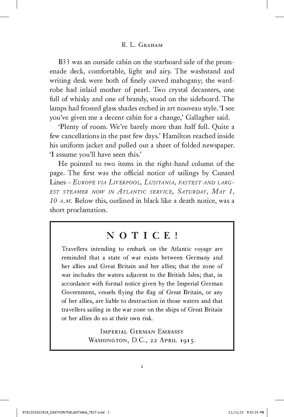 Death on the Lusitania