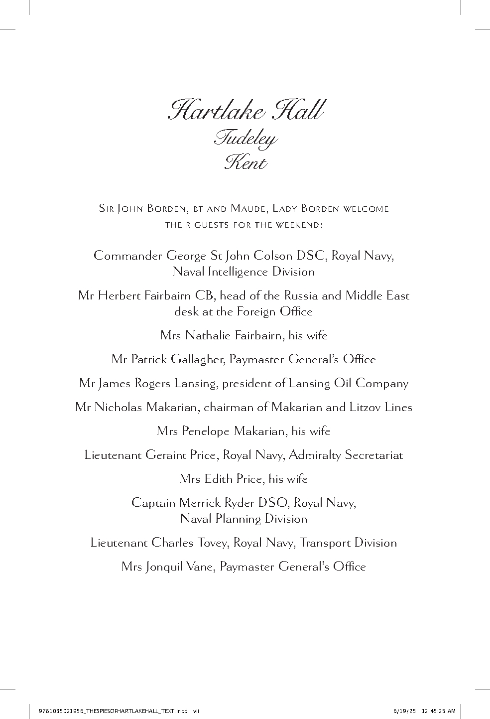 The Spies of Hartlake Hall