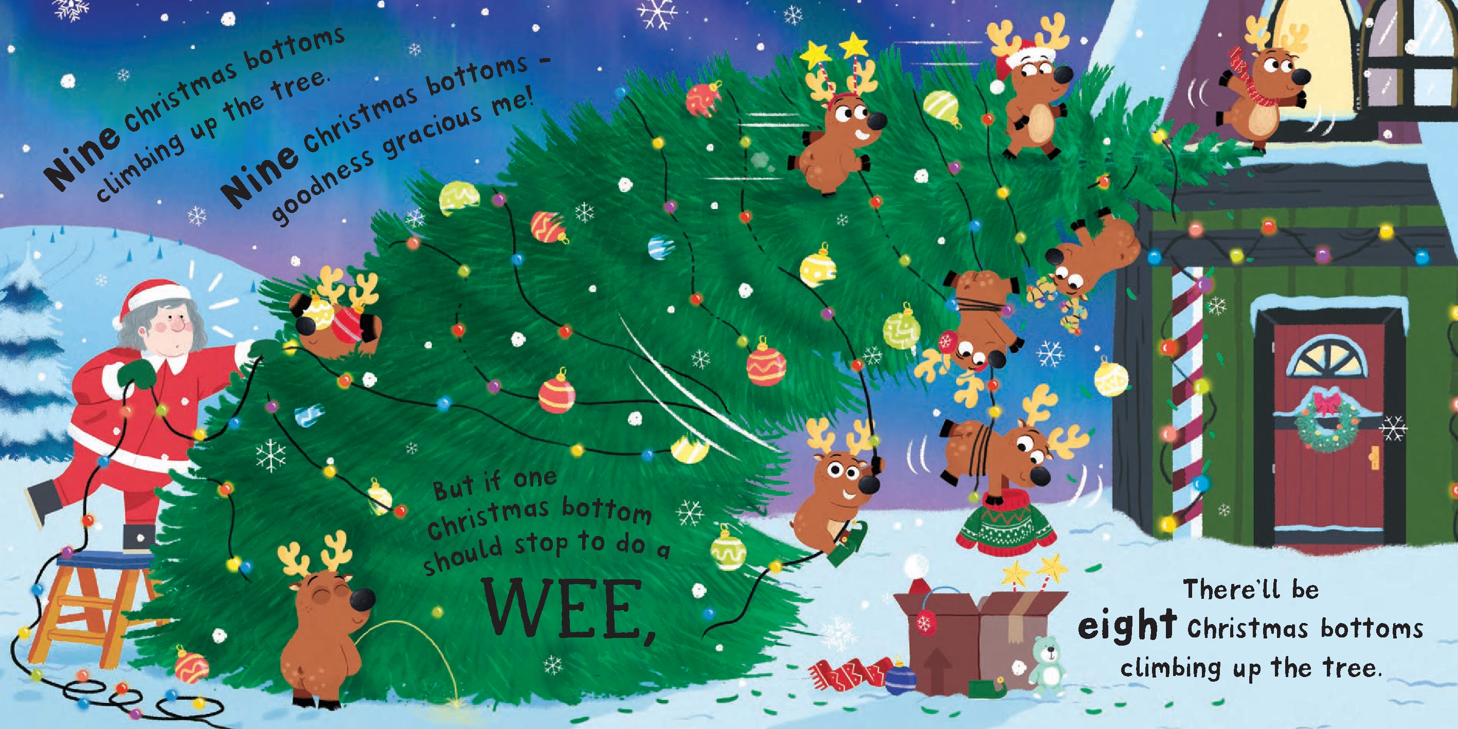 Ten Christmas Bottoms