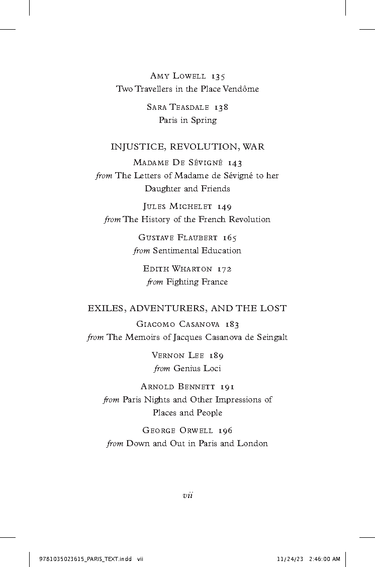 Paris: A Literary Anthology