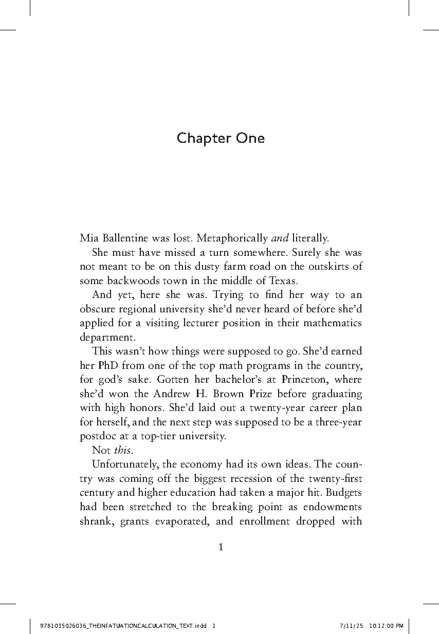 The Infatuation Calculation